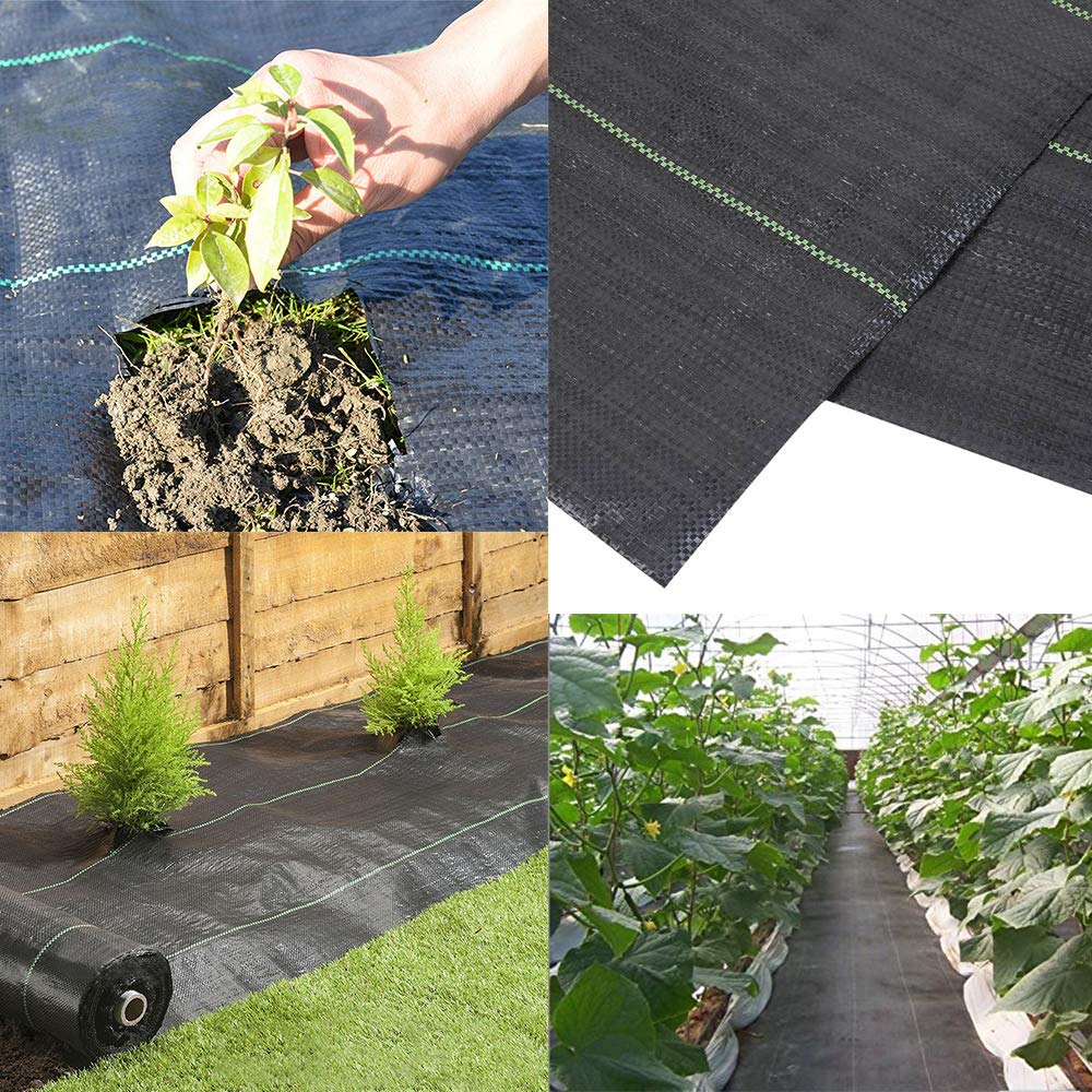 Petgrow Heavy Duty Weed Barrier Landscape Fabric for Outdoor Gardens, Non Woven Weed Blockr Fabric - Garden Landscaping Fabric Roll - Weed Control Fabric in Rolls(3FTx100FT)
