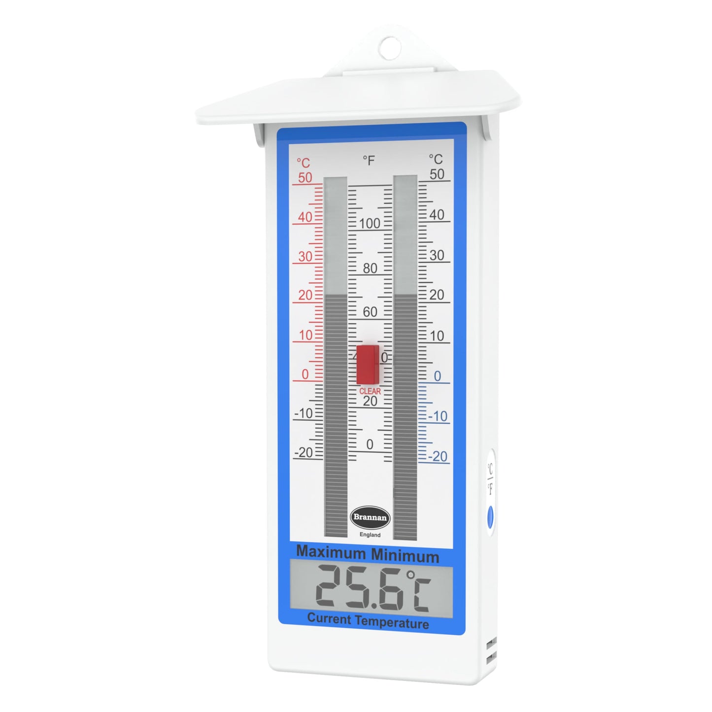 Digital Greenhouse Thermometer - Max Min Thermometer for Greenhouse or Garden, Maximum and Minimum Temperatures, Indoor Outdoor Accessory