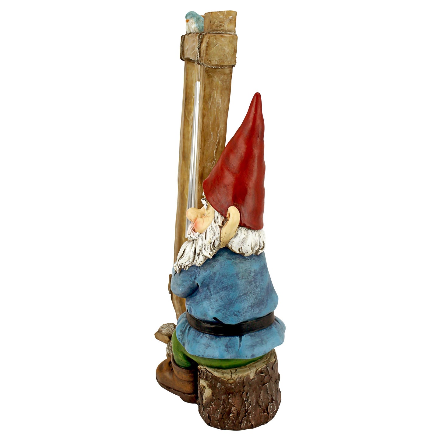 Design Toscano HF5152401 Garden Gnome Statue - Ringing His Chimes Garden Gnome - Lawn Gnome,full color