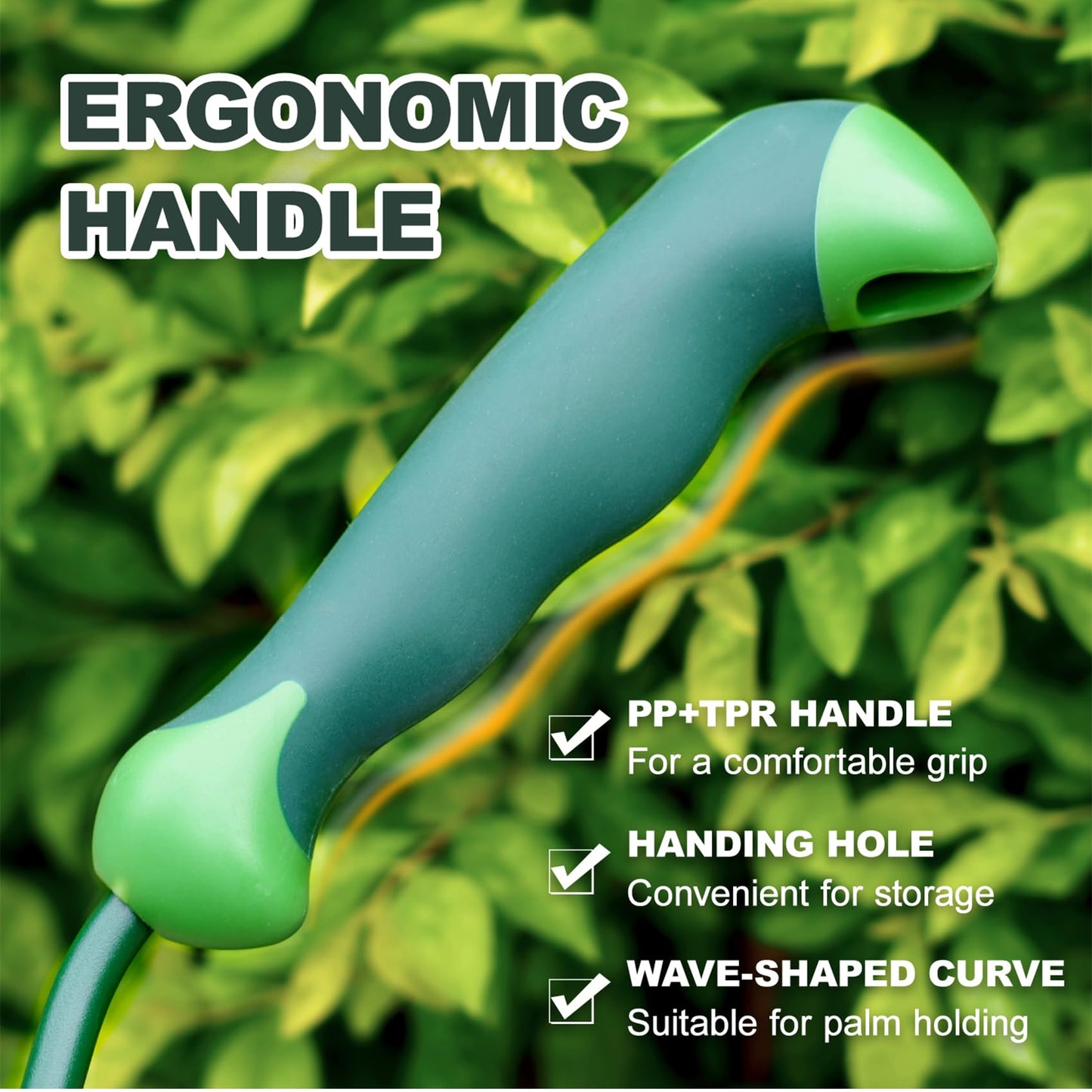Owlett Garden Hand Rake, 3 Prong Hand Cultivator Garden Tool with Ergonomic Rubber Handle, Manual Small Hand Rake Soil Tiller for Digging, Aerating Soil, Weeding, Cultivating with Hanging Hole