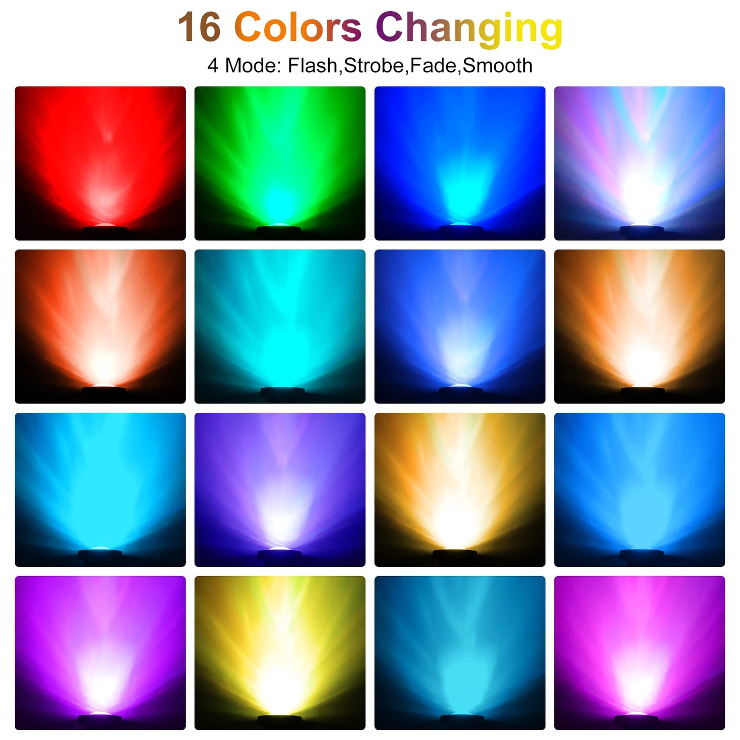 CREPOW RGB Pond Lights with Timer, Super Bright LED Underwater Submersible Colorful Landscape Spotlights, Remote Control IP68 Waterproof Fountain Light for Fish Aquarium Tank Garden Yard (Set of 5)
