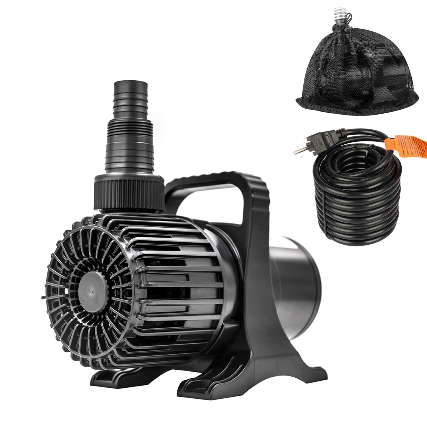 OYO WATER Outdoor 1800Gph-100W 32.8FT Small-Pond Water-fall & Kio Fish Fountain-s &Garden Pump Submersible IPX8: Long 32.8FT Cord Smart-er & Quieter Duck & Yard &Patio Ponds Pumps, 1 Barrier Pump Bag