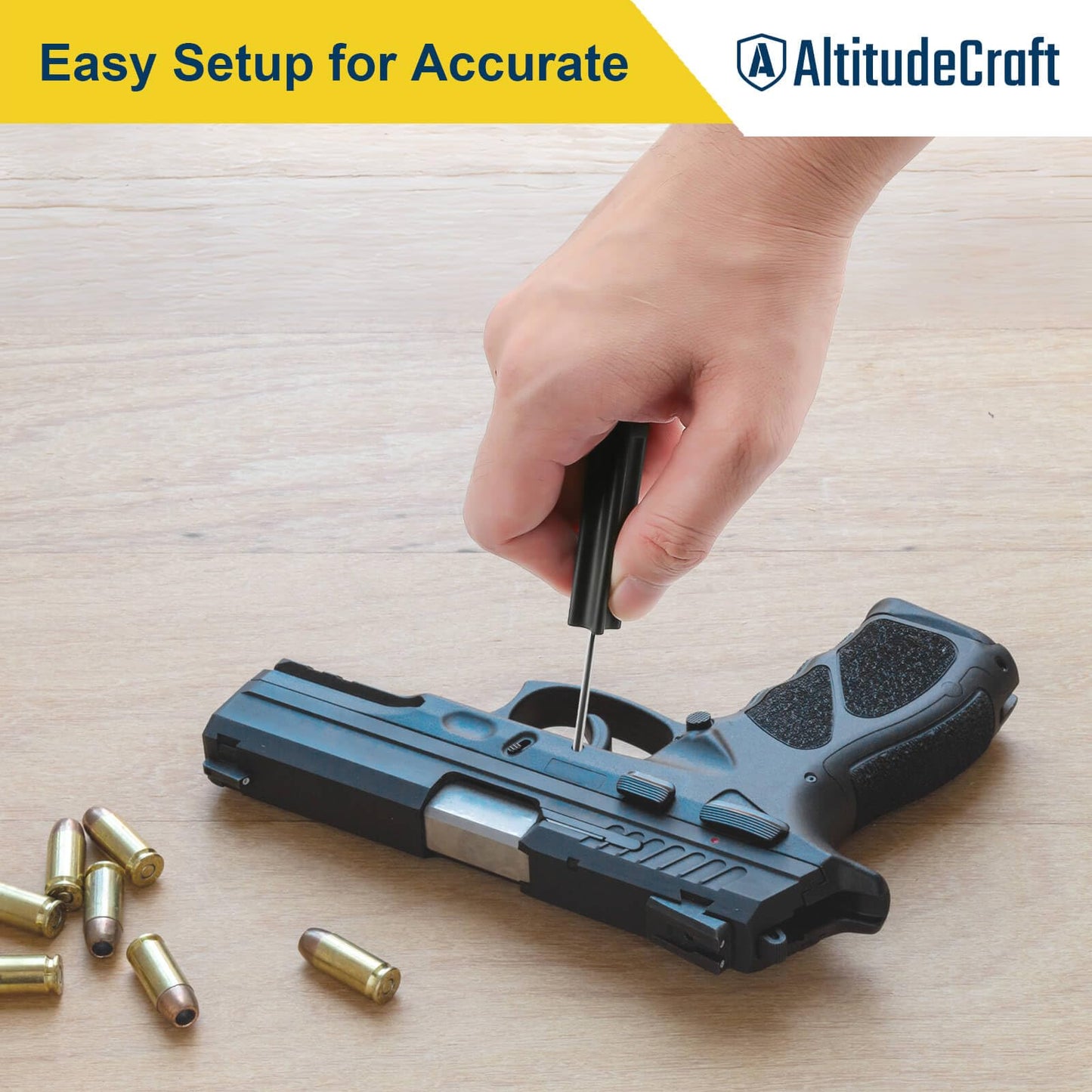 AltitudeCraft Carbon Multi-Scraper and Sight Tool Kit, Carbon Cleaning Tool, Carbon Removal Tool, Front Sight Tool, Includes Disassembly Tool and Pin Punch Tool