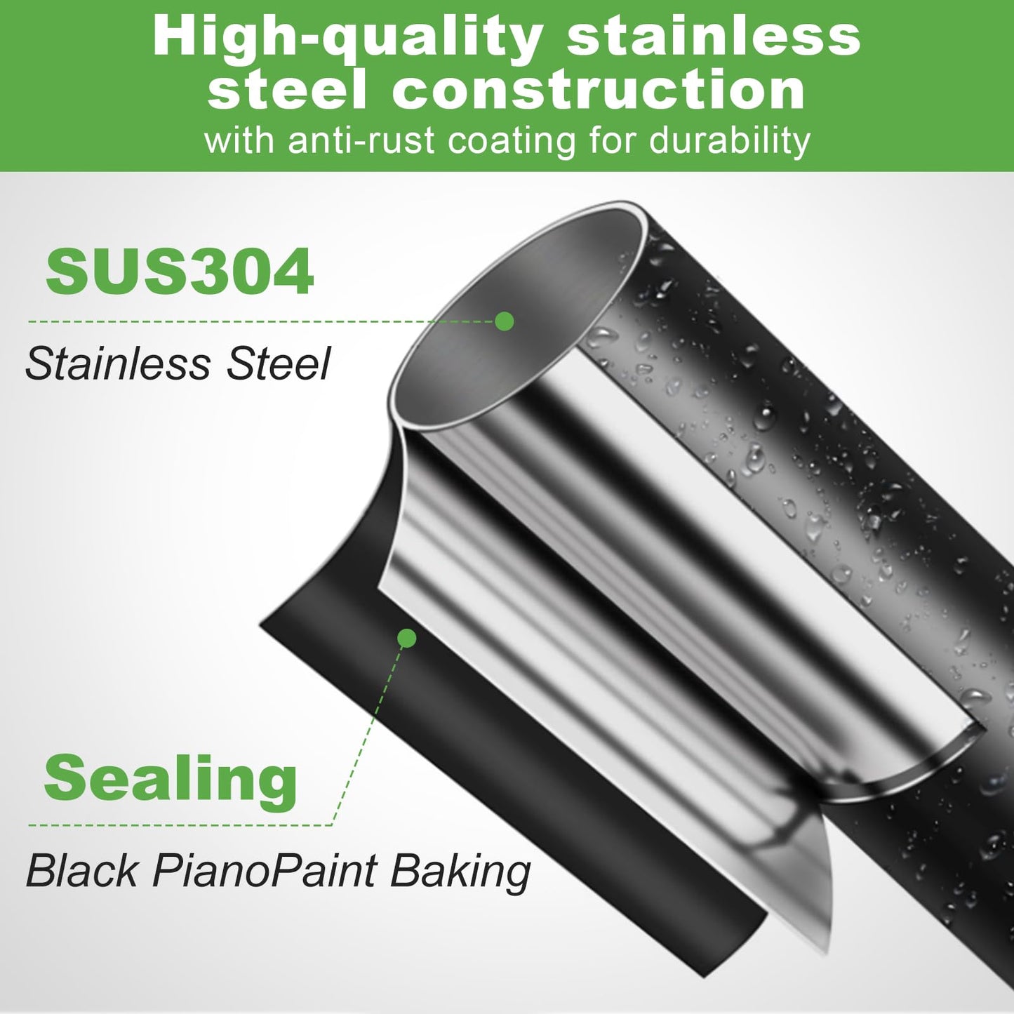 Pragmatist Bow Rake Heavy Duty 60" Metal Head Garden Rake with Adjustable Stainless Steel Handle Garden Tool for Loosening Soil Leveling Mulch Gathering Leaf