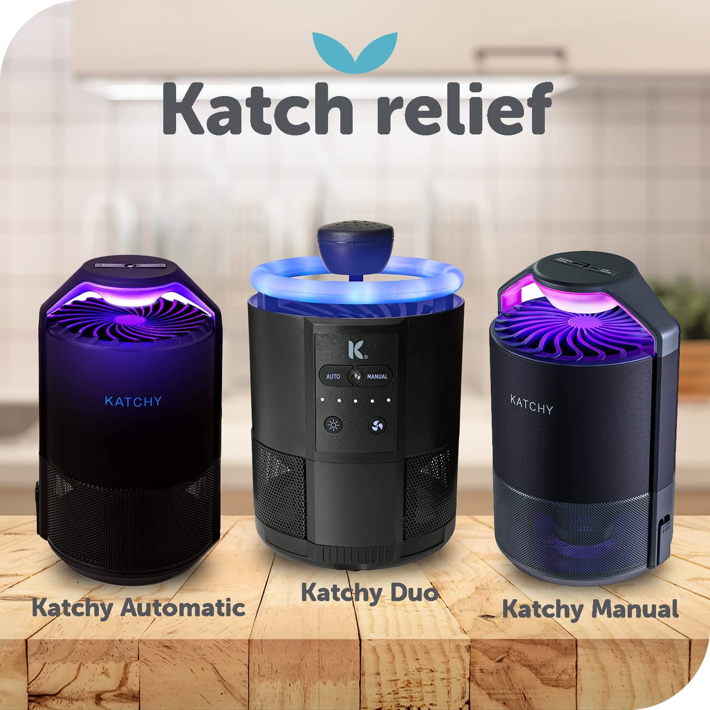 Katchy Original and Midnight Glue Board Refills (16 Pack) – Catcher & Killer for Mosquito, Gnat, Moth & Fruit Fly – Indoor Flying Insect Trap Glue Board Refills – Non-Zapper Traps for Buzz-Free Home