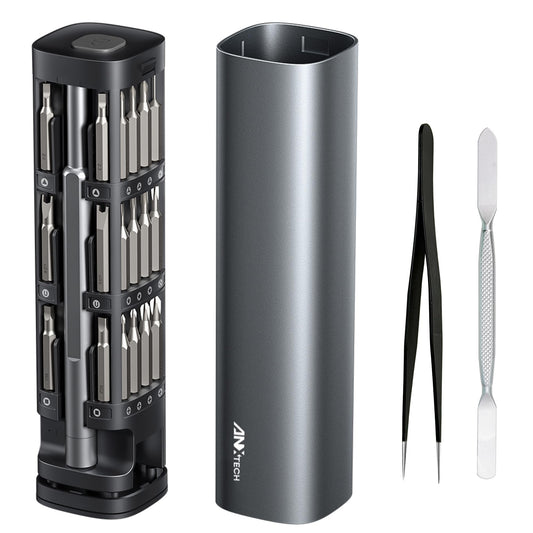 46 in 1 Precision Screwdriver Kit with Magnetic Bits & Metal Case, Compact Repair Tool Kit for Phone, Computer, Laptop, PC, Watch, Glasses, DIY, Drone, Game Console, Robot, Models & Electronics