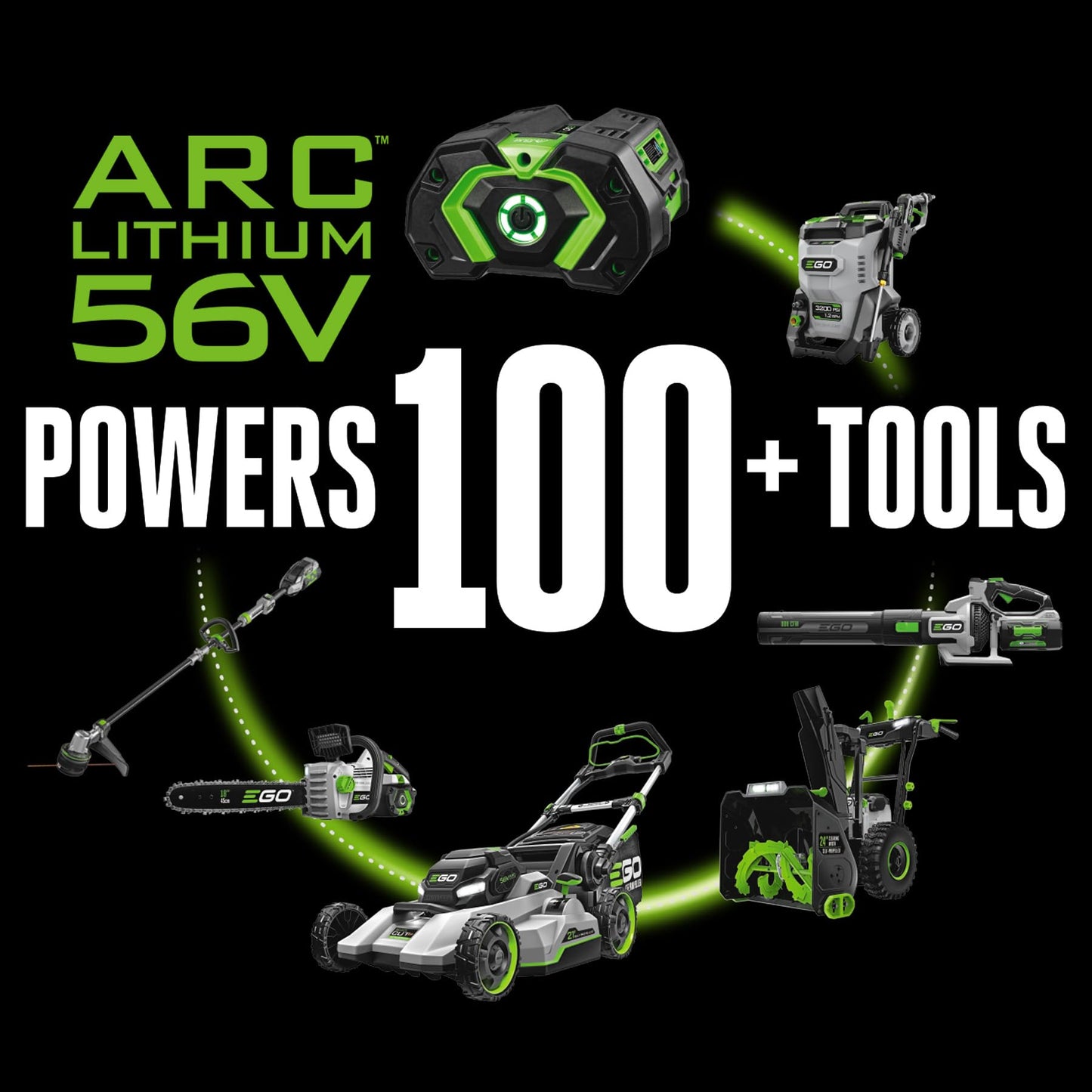 EGO POWER+ Chain Saw, 20” Battery Powered Chainsaw, Electric Cordless, Includes 56V 6.0Ah Battery and Charger – CS2005