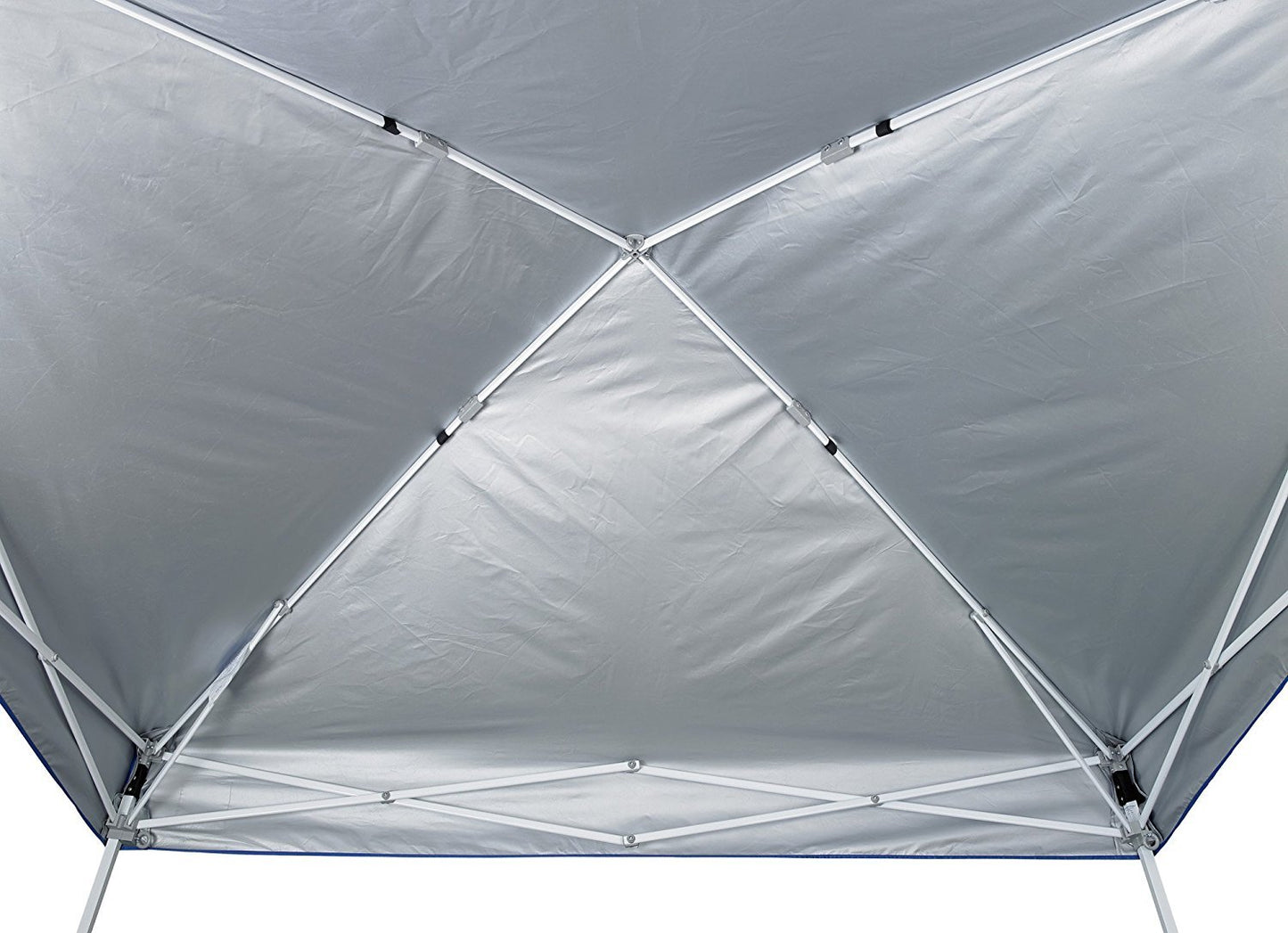 E-Z UP Sierra II Instant Pop Up Outdoor Canopy 10' x 10', Roller Bag and 4 Piece Spike Set, Royal Blue