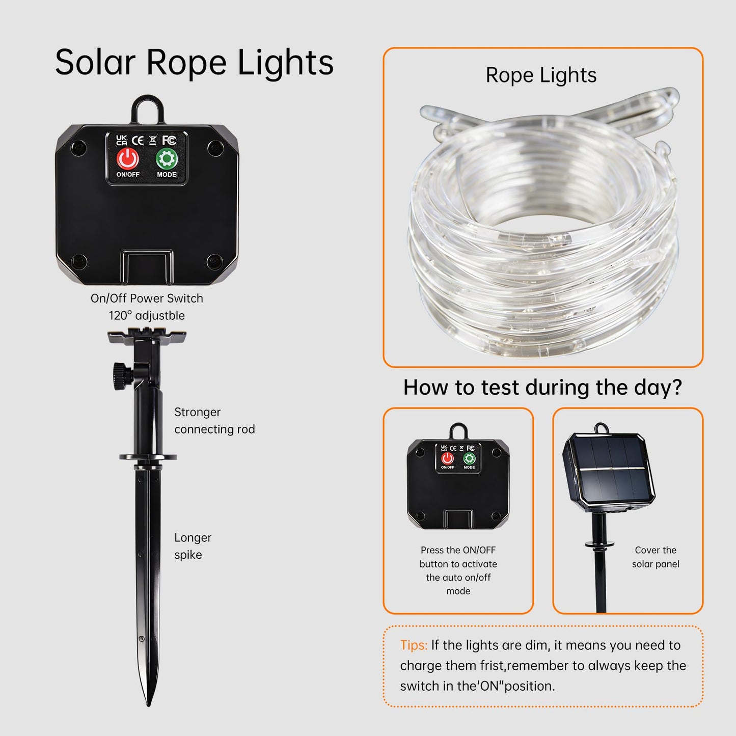 BANBANJO Solar Roep Lights for Outside, 2 Packs Total 66ft 200 LED Solar String Light with 8 Modes, Waterproof Solar Outdoor Light for Patio Garden Party Tree Proch Pool Holiday Xmas Decor-Warm White