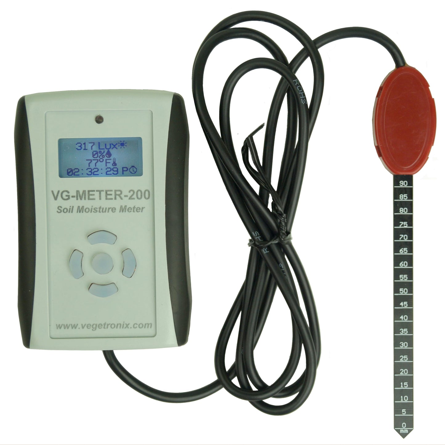 Professional Grade Digital Soil Moisture Meter with Dielectric Probe, Highly Accurate, Probe Will Never Corode, Graphical Backlit Display, Rugged Easy Grip Hand Held Case