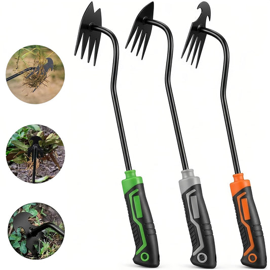 3Pcs Weed Puller Tool Garden Weed Pulling Tool,Portable Garden Weeder Tool,Gardening Weeding Tools for Garden Hand Tools for Vegetable Gardening Backyard Farm Planting & Uprooting Weeding Tool