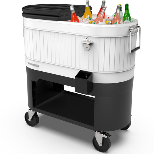 Permasteel 120-Qt Rolling Ice Chest