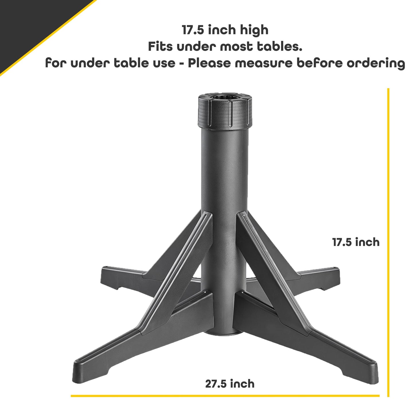 DUC 100lbs Patio Umbrella Base | Wobble-Free Outdoor Umbrella Base | Easy to Move Umbrella Stand Outdoor Base for Patio and Garden | This Patio Umbrella Stand fits 30-52mm Poles