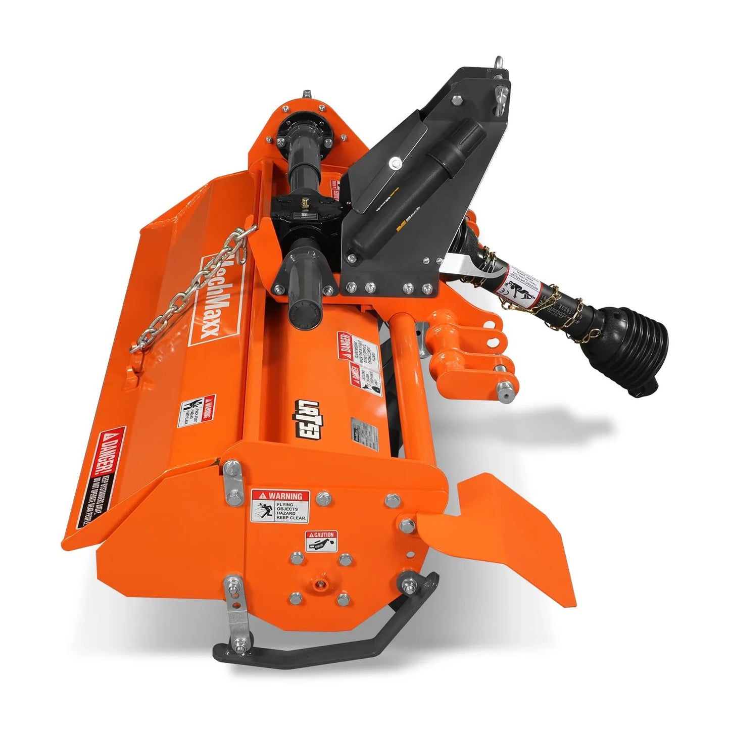 MechMaxx 53 in Rotary Tiller, 3 Point Hitch Cat.1, Chain Drive, PTO Shaft Included with Shear Bolt, 18–35 HP, LRT53