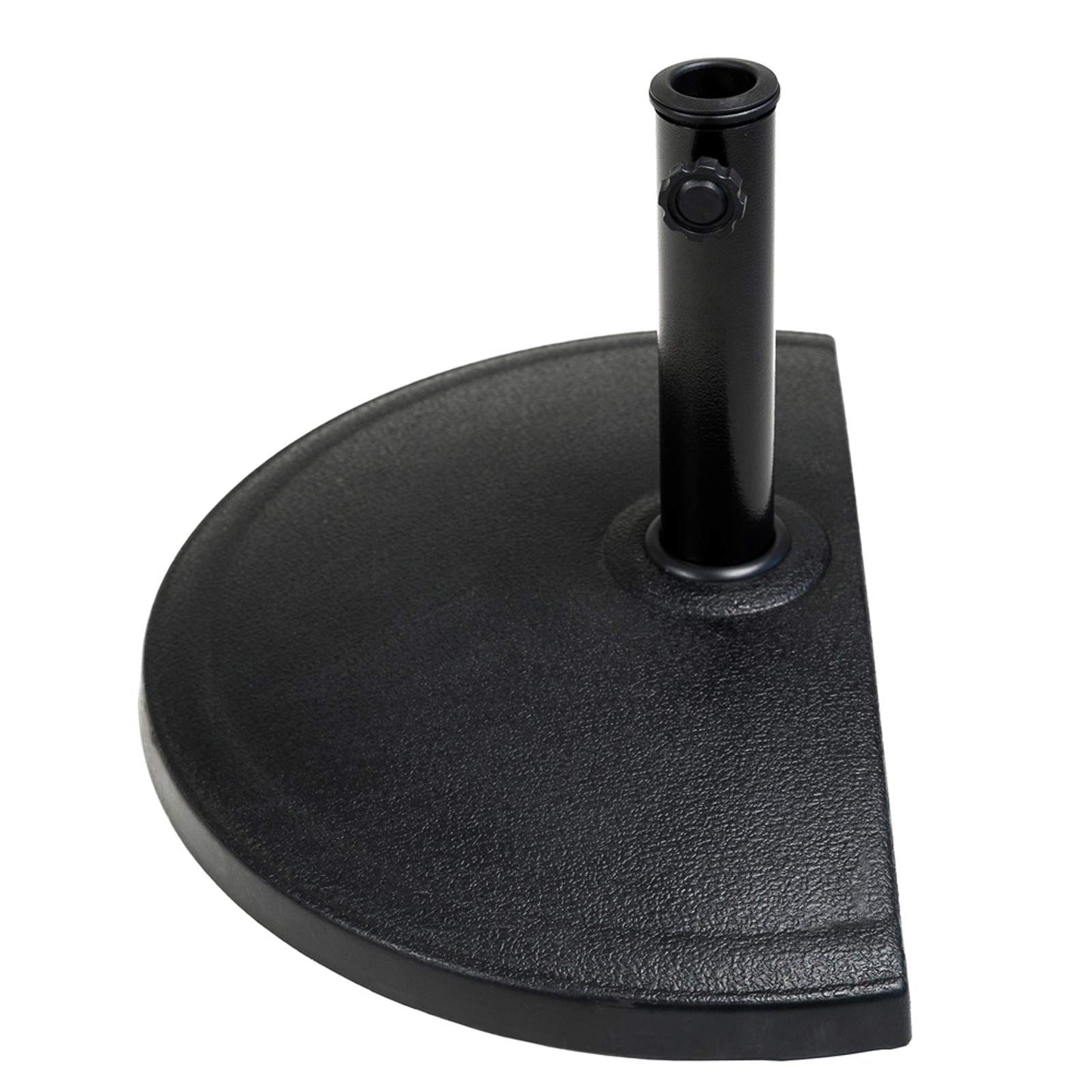 C-Hopetree 33 lb Half Round Heavy Duty Base Stand Weight for Outdoor Patio Market Umbrella, Black
