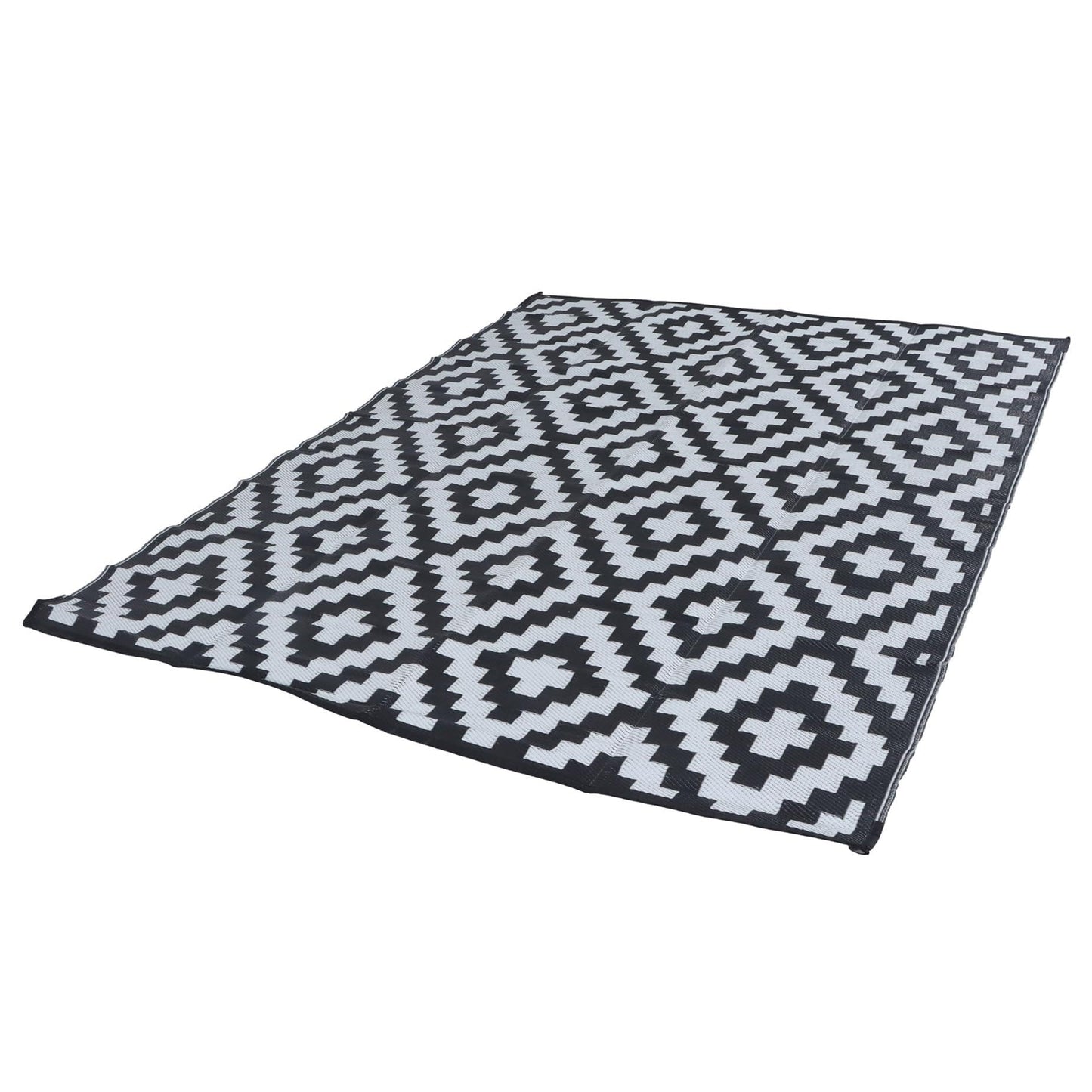 HOSTIC Outdoor Rug with Water Shielding, 8 x 10 Feet, Double Sided Plastic Straw Rug for Patio and Camping, Suitable for Outdoor Use, Such as Rv Mat, Comes with A Carrying Bag and 4 Fixing Stakes