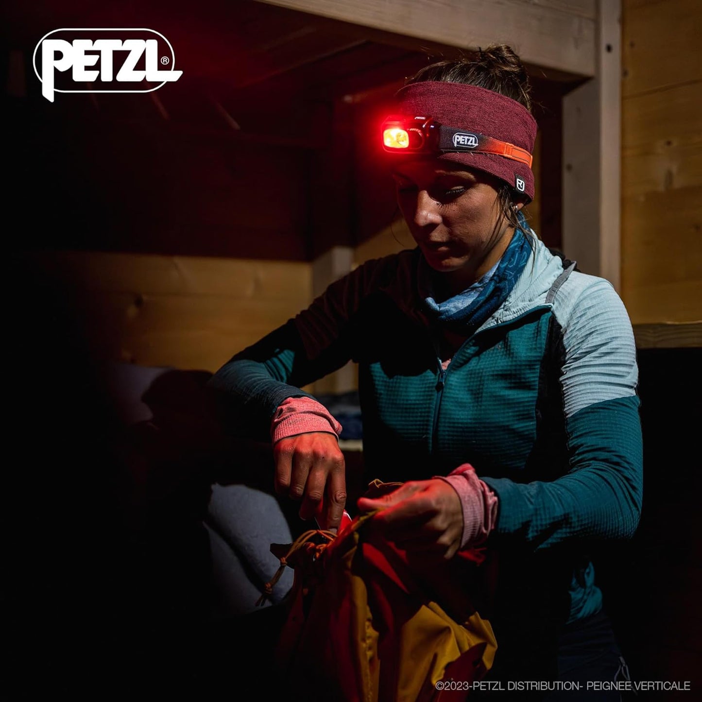 PETZL Swift RL Headlamp - Lightweight & Rechargeable 1100 Lumen Headlamp - Orange