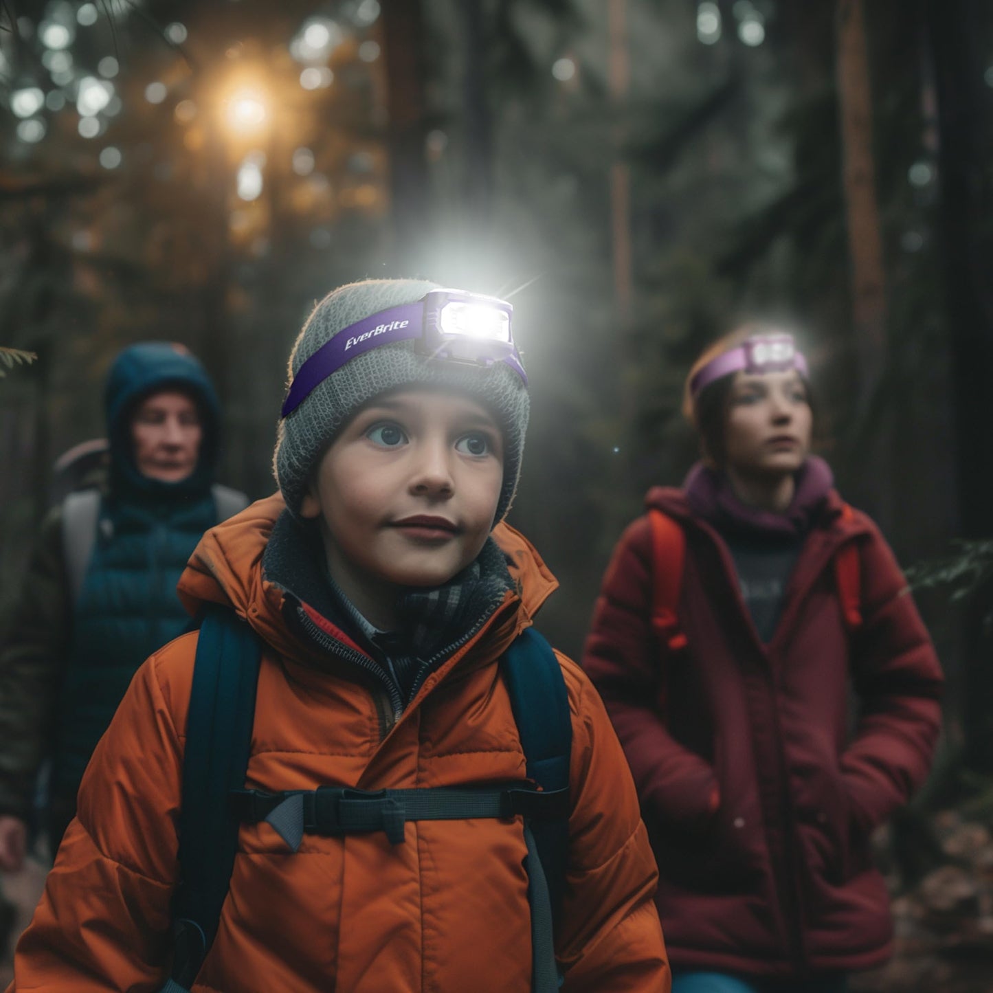 EverBrite Headlamp, 5 Pack Kids Headlamp with Red Light and Memory Function, Head Lamp for Adults and Kids with 5 Modes, Bright Headlamps for Camping, Running, Children's Day Gifts, Batteries Included