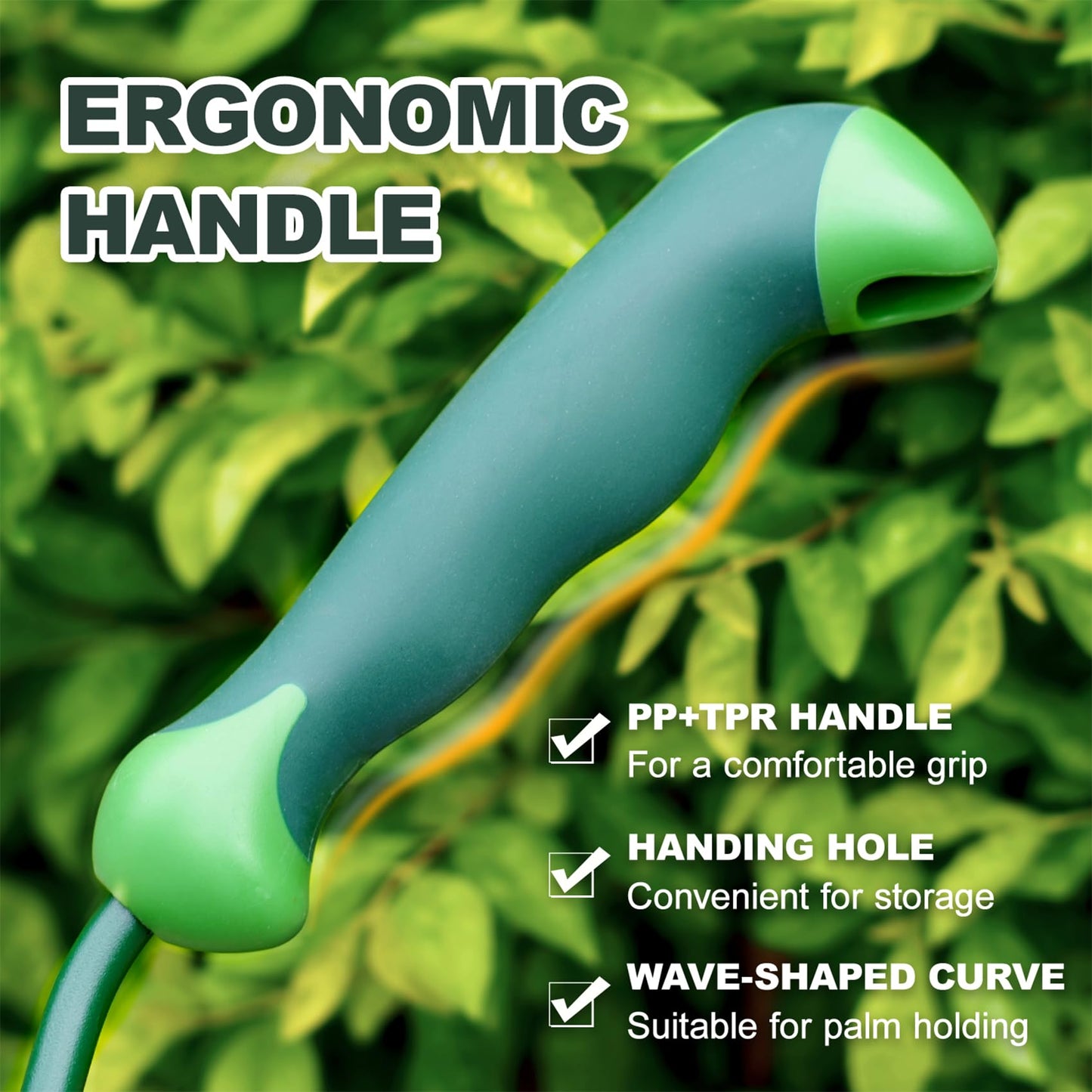 Owlett Garden Hand Fork, Carbon Steel Weeder Fork with Rubber Ergonomic Handle, Rust Resistant Small Garden Fork for Uprooting Weed, Digging, Planting, Loosening Soil, Cultivating