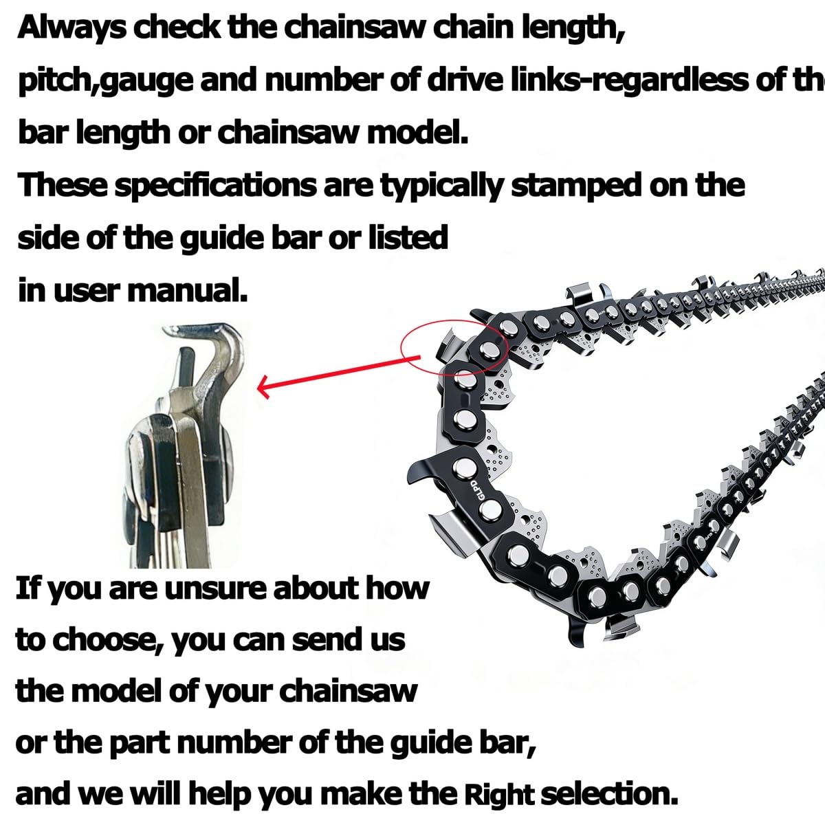 16 Inch Chainsaw Chain 3/8"LP Pitch .043" Gauge 55 Drive Links Fits for Stihl MS170 MS171 MS180, Oregon, Poulan, Mastercraft, 36100050055,61PMMC3-55 and More,R55(3 chainsaw chains)