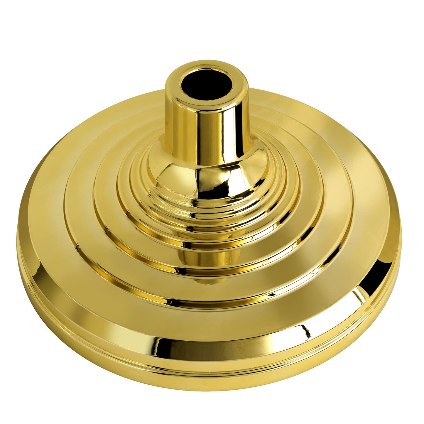 This Base Stand for Indoor Flagpole, Gold Interior Flag Holder Stands for Pole Compatible with 1.3 Inch,1.1 and 0.9 Inch Diameter Flag Pole Prefect for Classroom, Churches, Meeting, Outdoor, Party