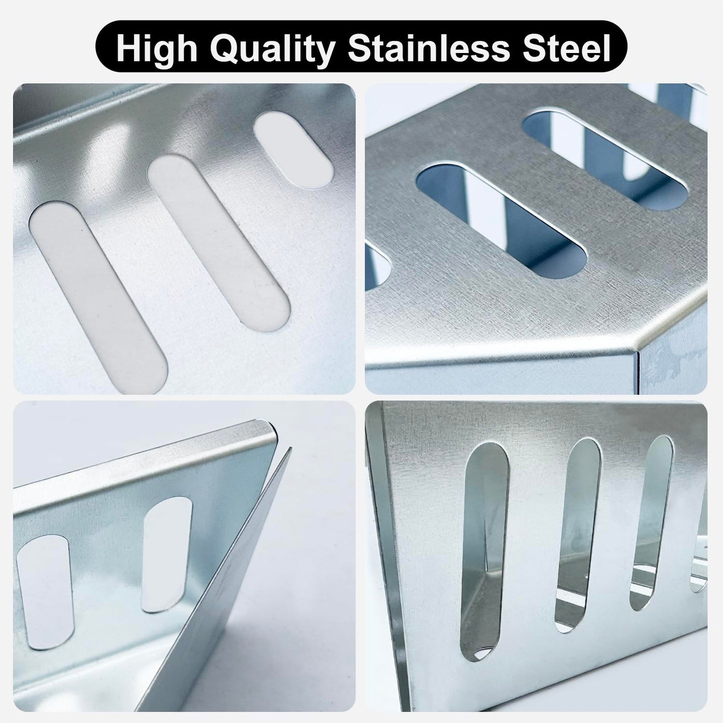 Charcoal Basket Stainless Steel for Weber Char-Basket Charcoal Holders Compatible with Weber 22 inch Grilling Accessories Charcoal Kettle Grill Accesories(2 Pieces)