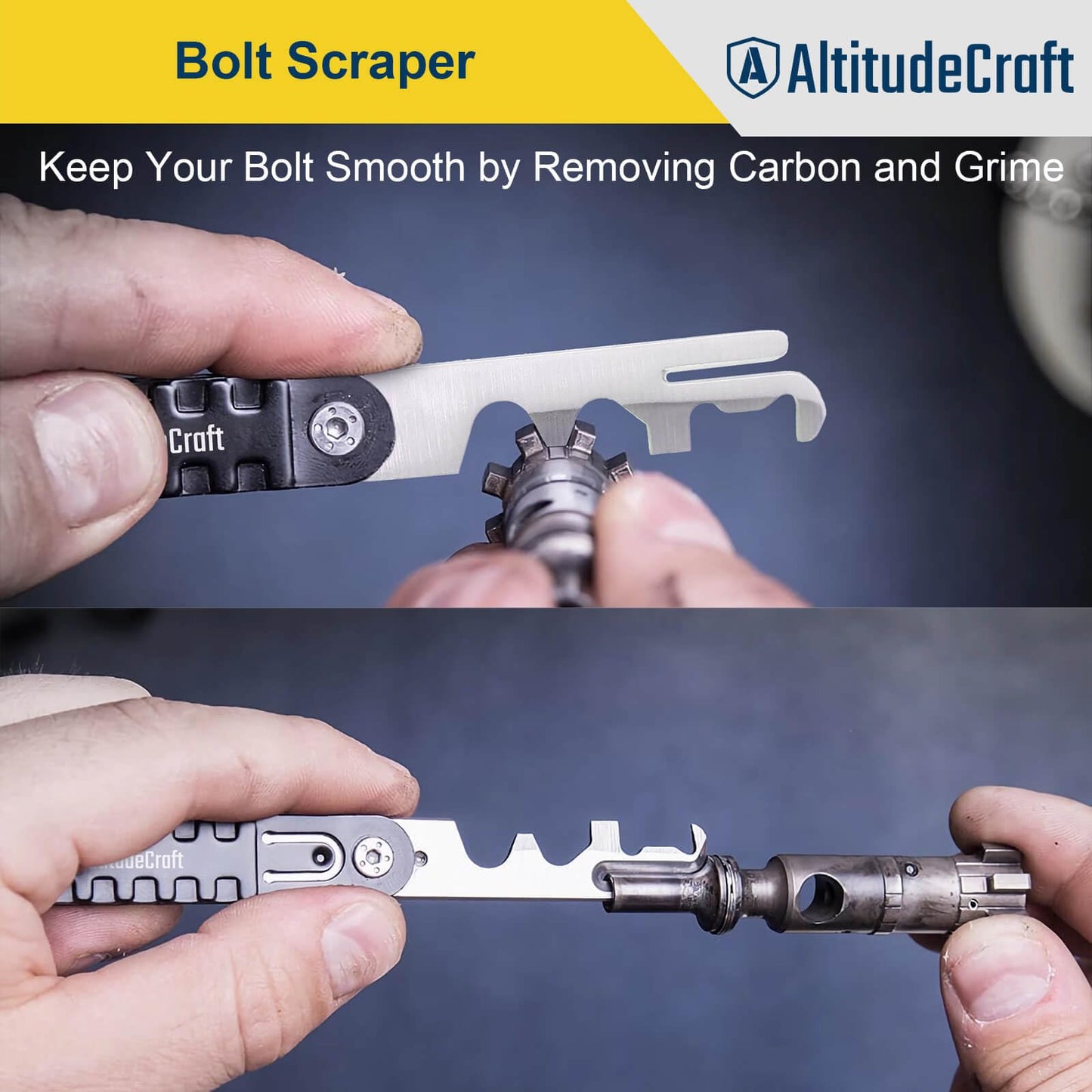 AltitudeCraft Carbon Multi-Scraper and Sight Tool Kit, Carbon Cleaning Tool, Carbon Removal Tool, Front Sight Tool, Includes Disassembly Tool and Pin Punch Tool