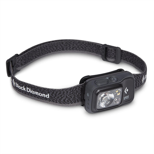BLACK DIAMOND Spot 400 Headlamp | 400 Lumens Brightness, Dimmable | Waterproof & Durable | 3X AAA Battery Operated (Included) | Graphite