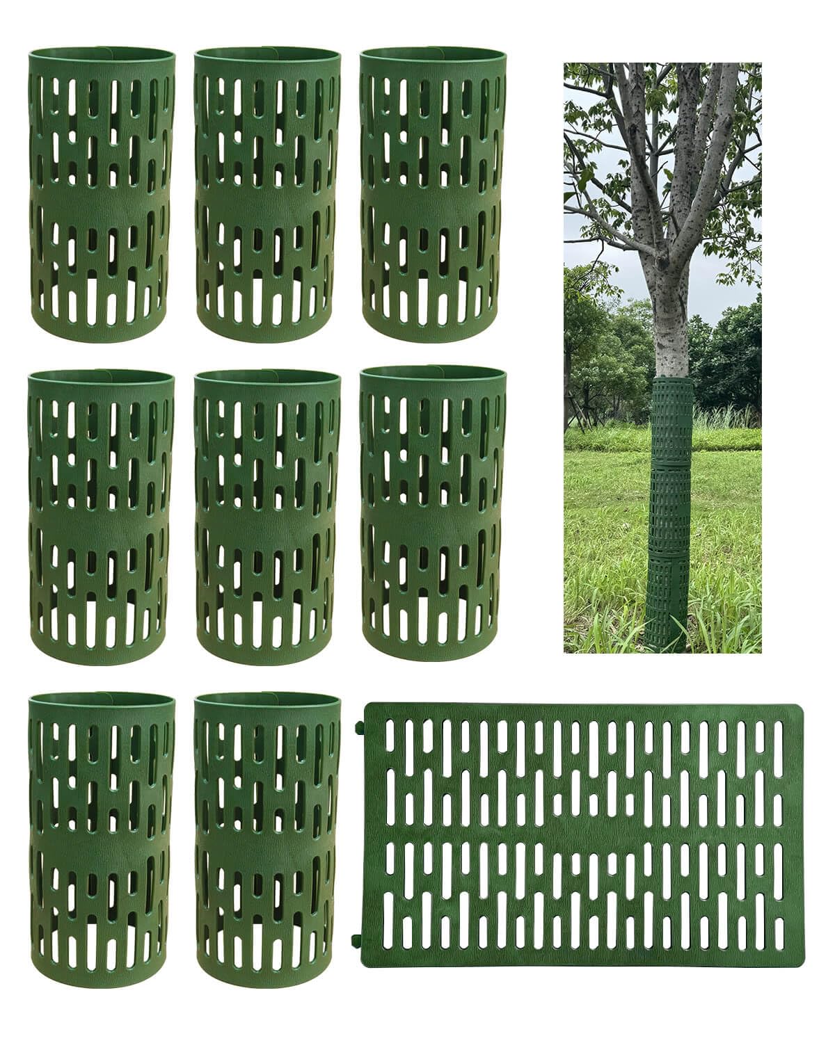 Tree Trunk Protectors Tree Bark Protectors - 8Pcs Small Tree Trunk Protector Guard Breathable Tree Protectors for Wildlife Protection