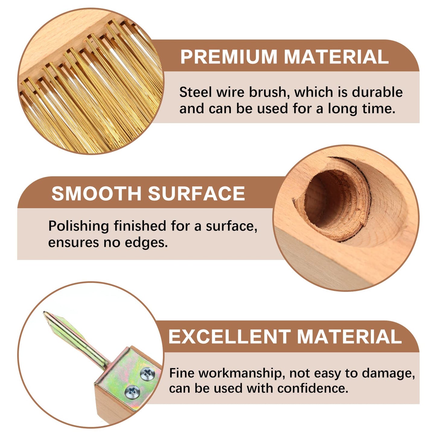5 Pcs Moss Removal Deck Crevice Tool Grout Brush Cleaner Crevice Cleaning Tool Paver Cleaner Moss Remover Wire Brush with Scraper Patio Weed Brush Head for Outdoor Patio Pavement Sidewalk Driveway