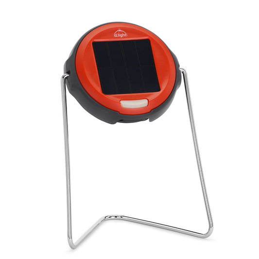 d.light S3 Solar Powered LED Solar Lantern; Emergency Light with Adjustable Stand, Portable Rechargeable Lamp for Power Outages, Camping & Outdoor Use