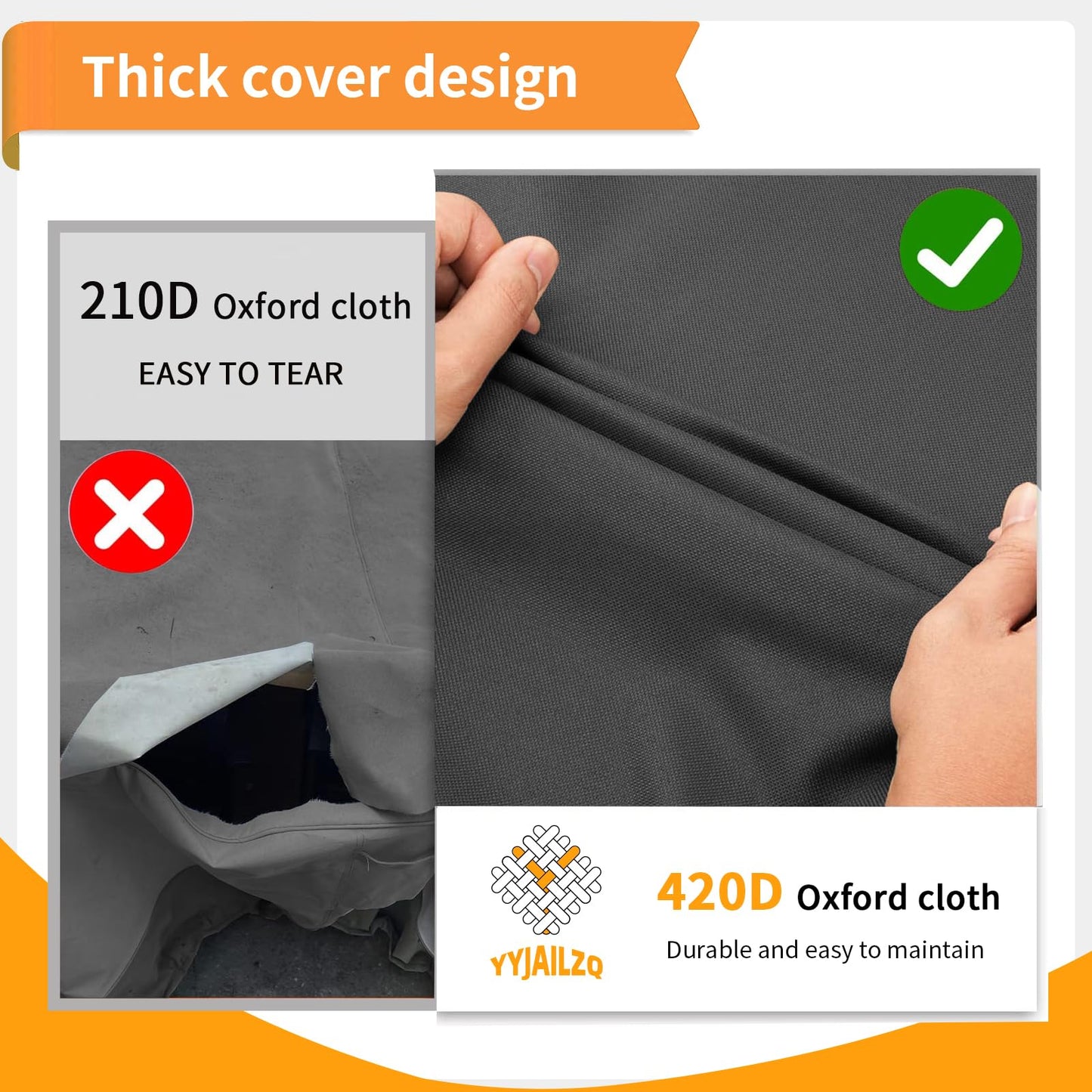 YYJAILZQ 2-Person Outdoor Glider Bench Cover Waterproof,Double Patio Gliders Rocking Chair Covers with Buckle,Wind-Proof/Anti-Uv Outside Loveseat Cover, 420D Oxford (44 * 30 * 35/24in,Black)