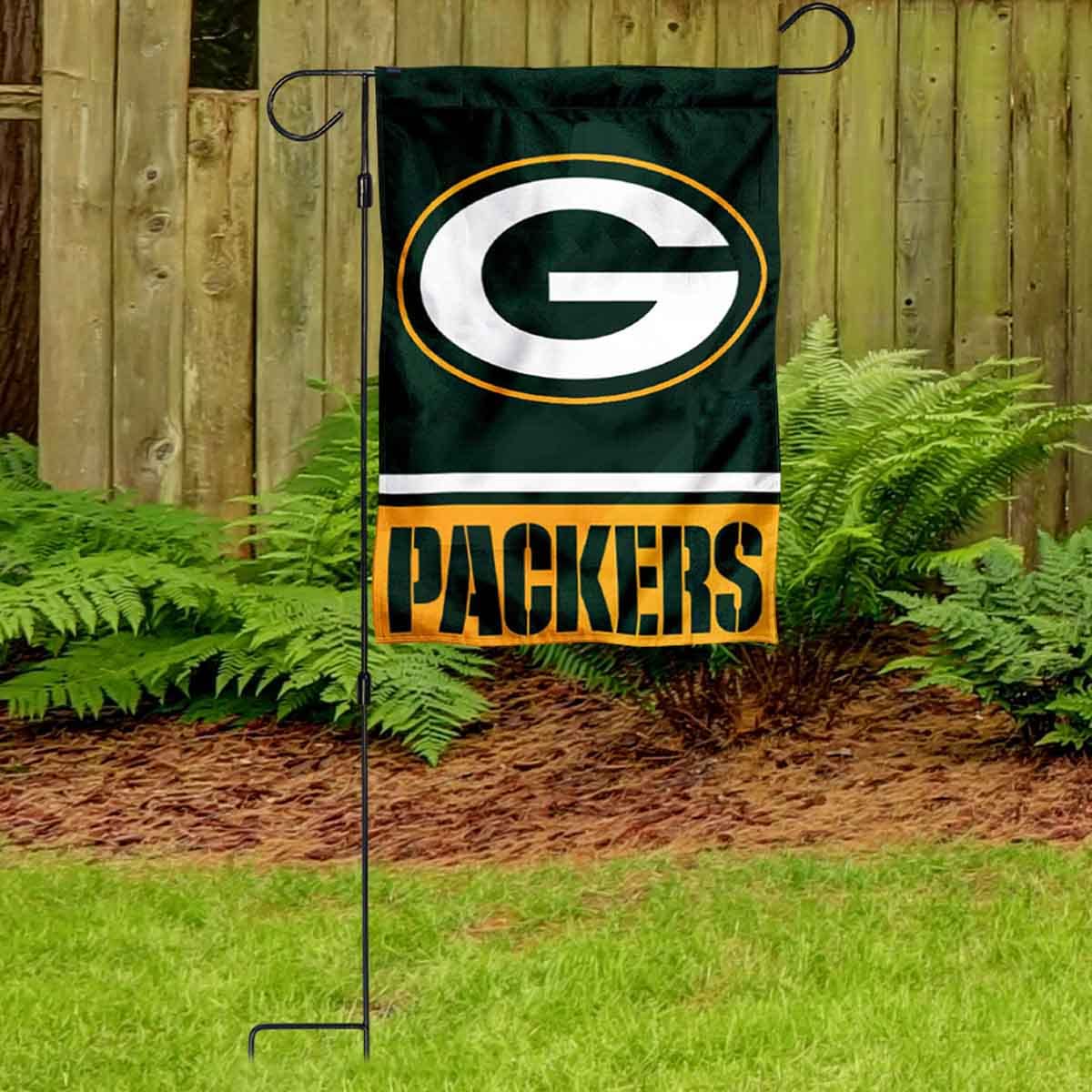 Packers Garden Flag and Stand Pole Holder Mount