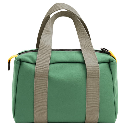 Voyboced 12 Inch Canvas Tool Bag, Small Tool Bag for Men, Large Capacity Wide Mouth Tool Organizer Tote Bag for Storage Hand Tools Wrenches (Green, 12 Inch)