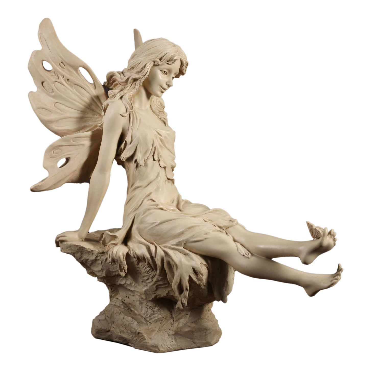 Veronese Design 14 1/4 Inch Twinkle Toe Butterfly Fairy Garden Decoration Resin Sculpture