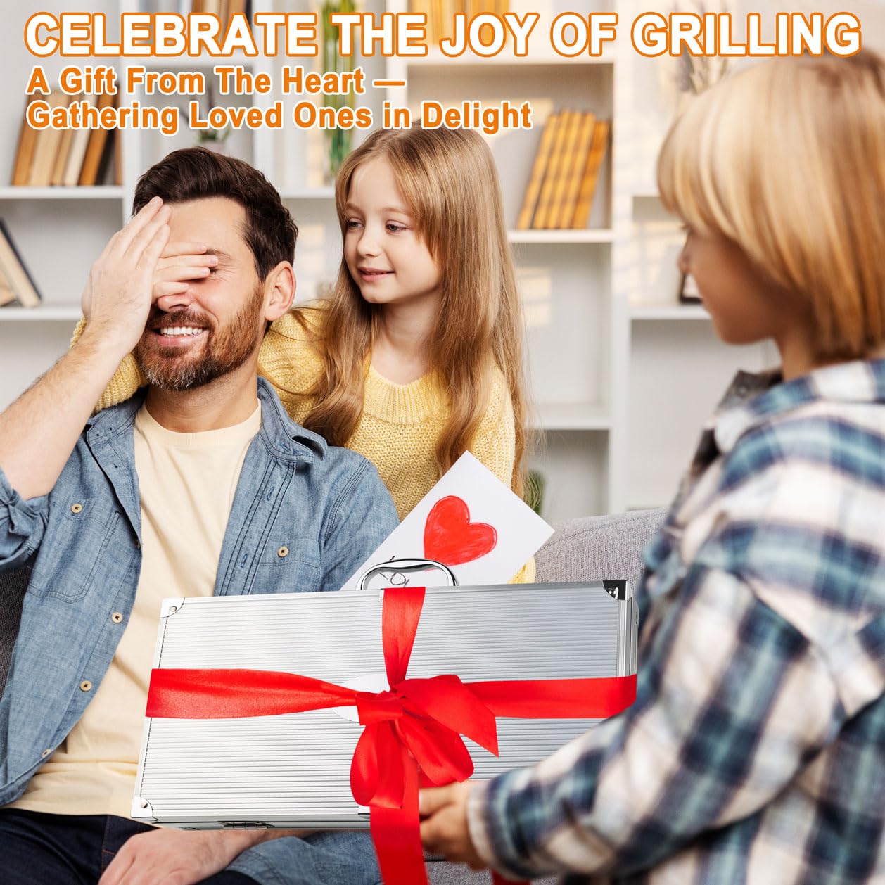 POLIGO 22PCS Heavy Duty BBQ Grill Accessories Set, Non-Slip Grill Tools for Outdoor Grill Set Stainless Steel Grill Utensils Set, Deluxe Grilling Tools Set in Aluminum Case Ideal Gifts for Men Silver