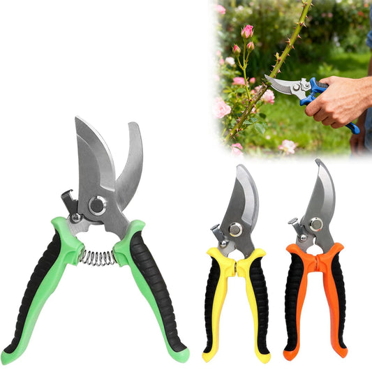 3PCS Garden Pruning Shears-7.5 Inch Stainless Steel Pruning Snips,Garden Scissors Handheld for Gardening Cutting Flower Tree Trimming Tools (3)