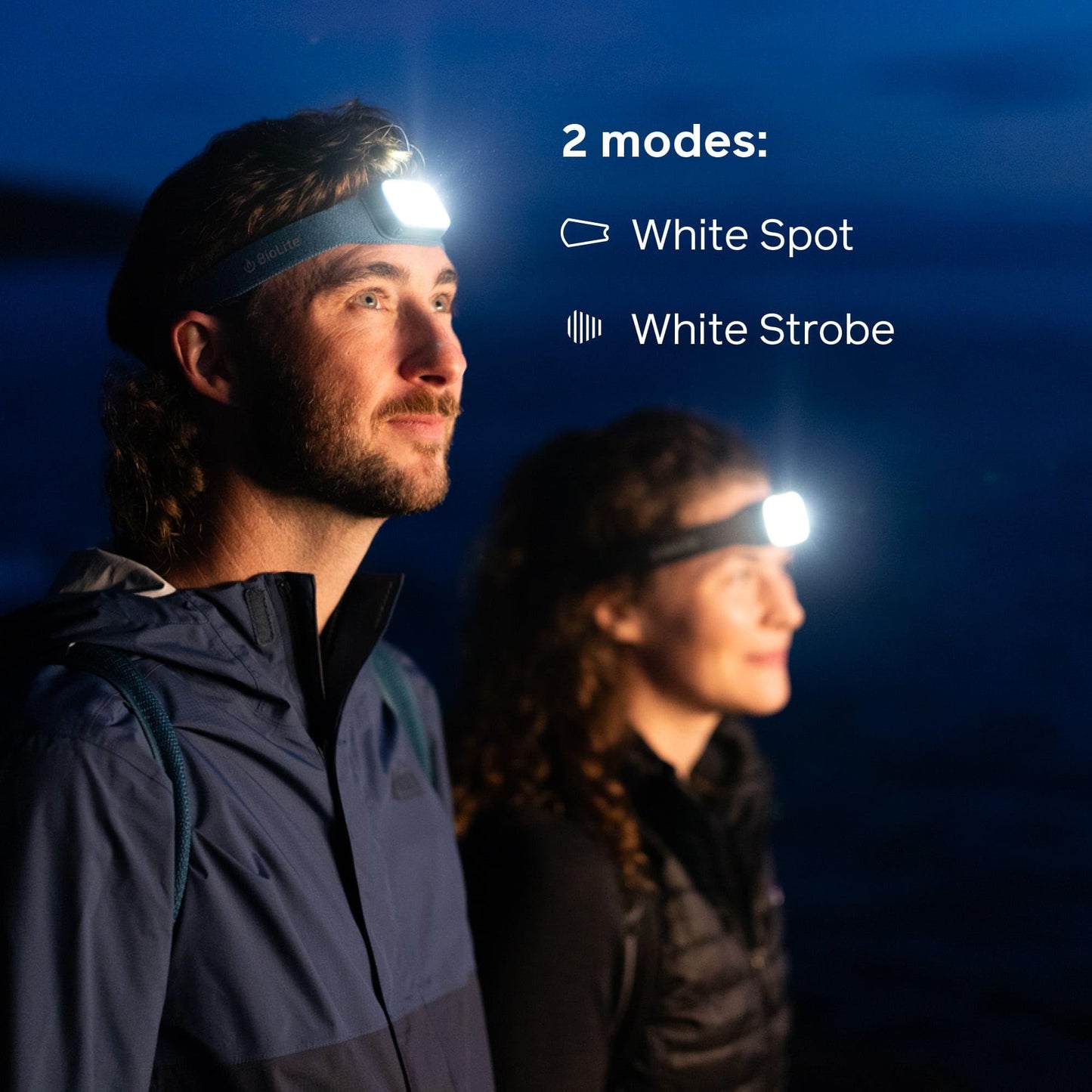 BioLite Range 300 Waterproof, Fast-Charging Rechargeable Headlamp, Wild Fig, 300 Lumens, USB-C Charging, 75m Beam, 100 Hour runtime