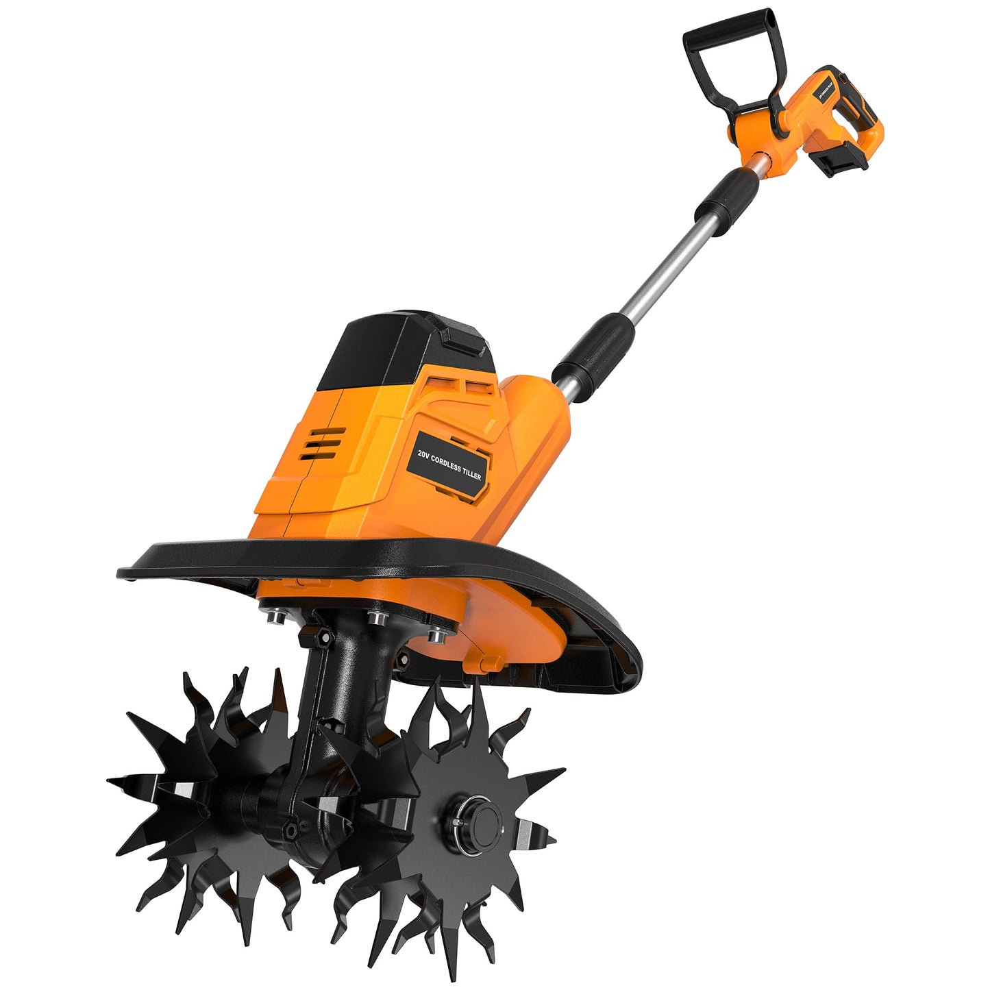 Cordless Tiller Cultivator (No Battery) Compatible with Dewalt 20V Max Battery, 9In Tilling Width & 6.3In Depth Tiller for Gardening, Loose Soil, Weeding, Trenchig