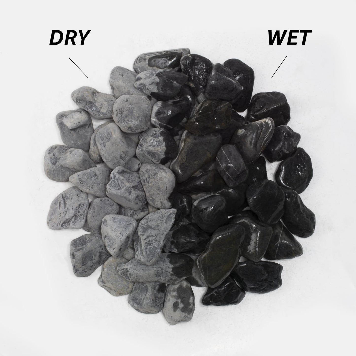 LOIOOJ Black Natural Gravel, 2-2.5 Inch Decorative Stones for Plants, Garden, and Landscaping – 20LB, Ideal for Walkways, Vases, Crafting, Home Decor, and Outdoor Landscaping