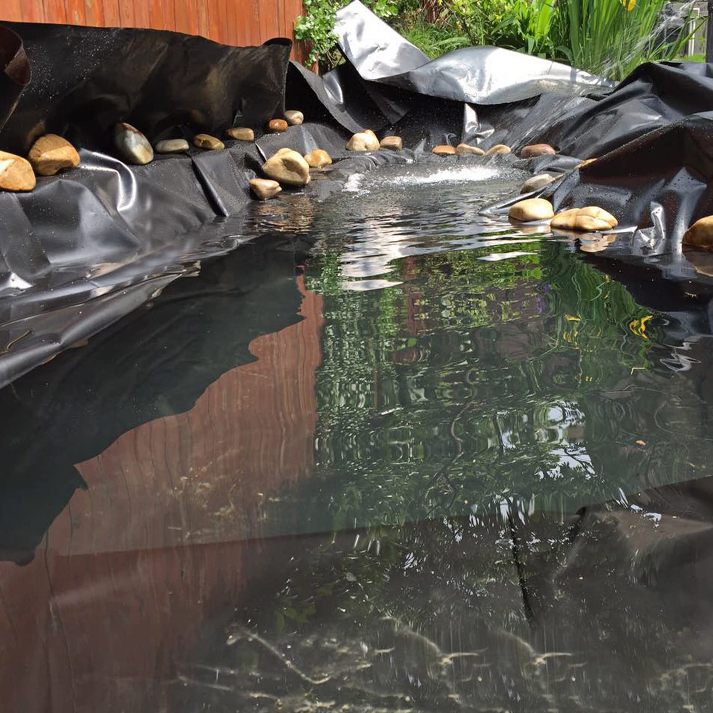 Goldshire 20 Mil LDPE Pond Liner for Fish Ponds, Water Features, Fountains, Waterfall and Water Garden (7 x 10FT)