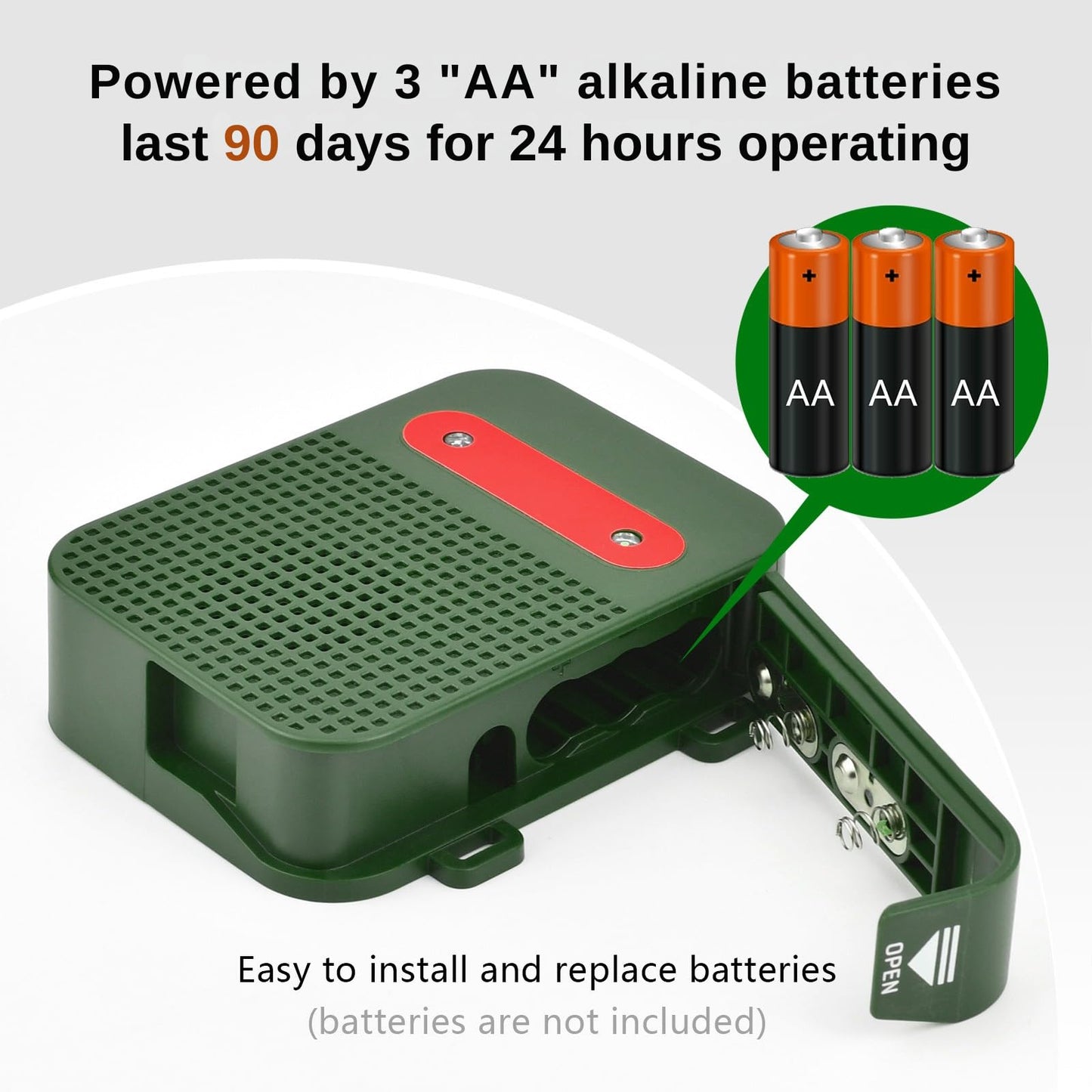 Glaobule Mouse Repellent Battery Operated Rodent Repellent for Car Engines Under Hood Ultrasonic Mice Repeller for Cars Indoor Garage RV Attic Rat Deterrent