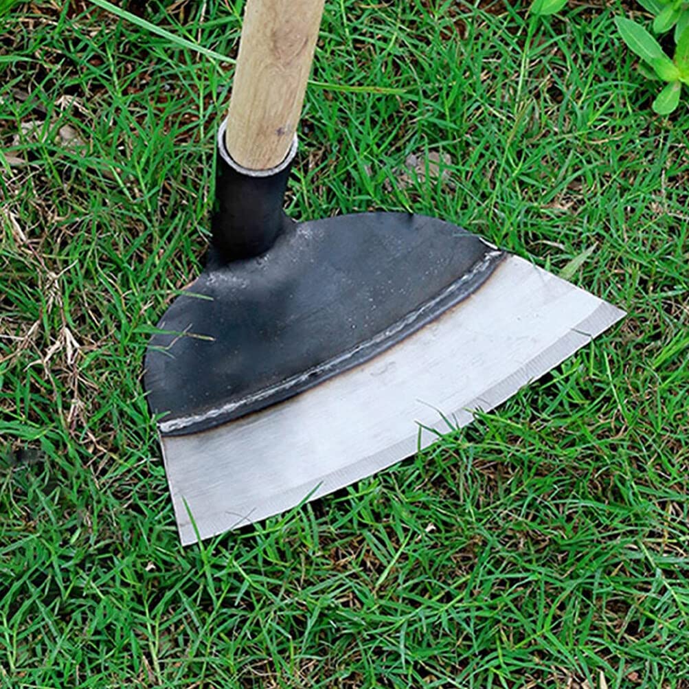 DOITOOL Heavy Duty Garden Hoe Tool Solid Steel Hand Hoe for Weeding Digging Soil Loosening and Planting in Backyard and Farm