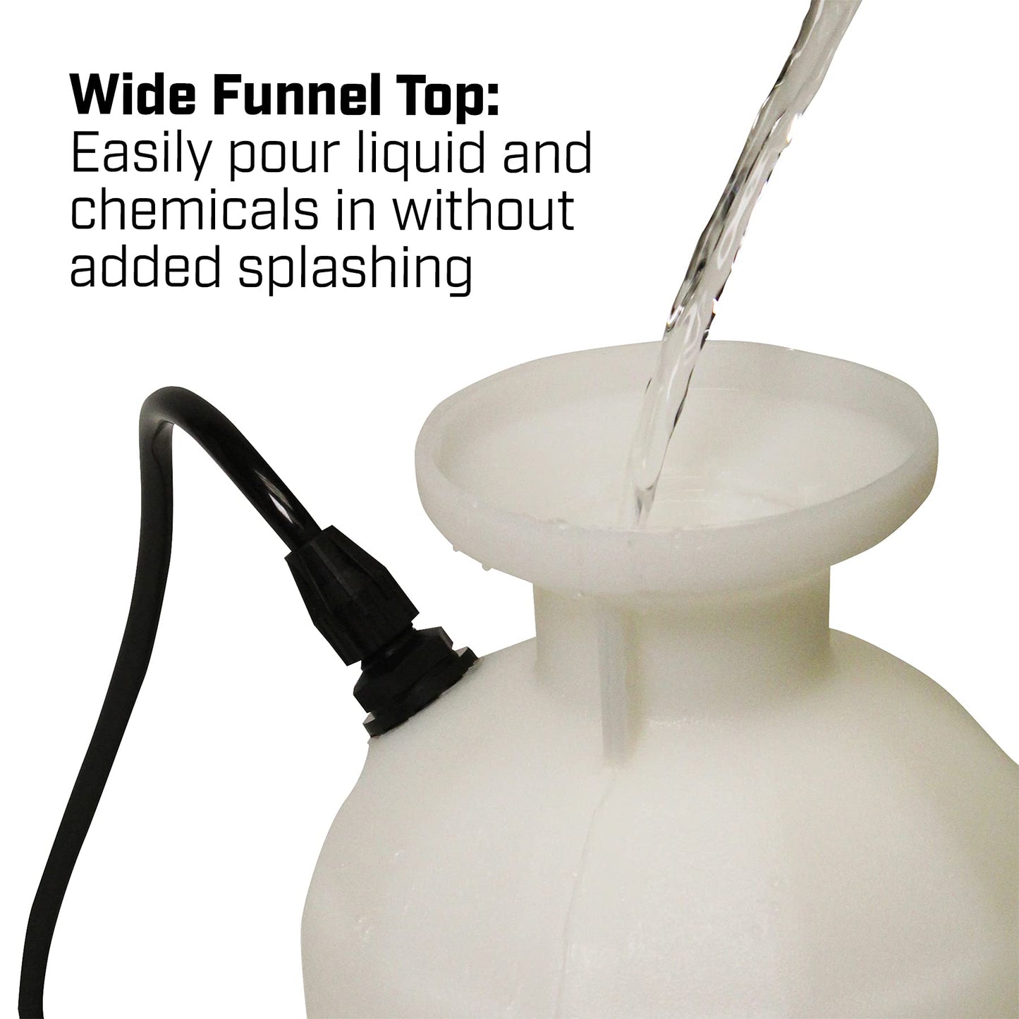 Chapin 20541 Pump Sprayer, 1‑Gallon, Foaming, Lawn & Garden, Translucent Poly Tank, Adjustable Nozzles, Anti‑Clog Filter, 12" Wand & 34" Reinforced Hose for Weed, Pest & Fertilizer Applications