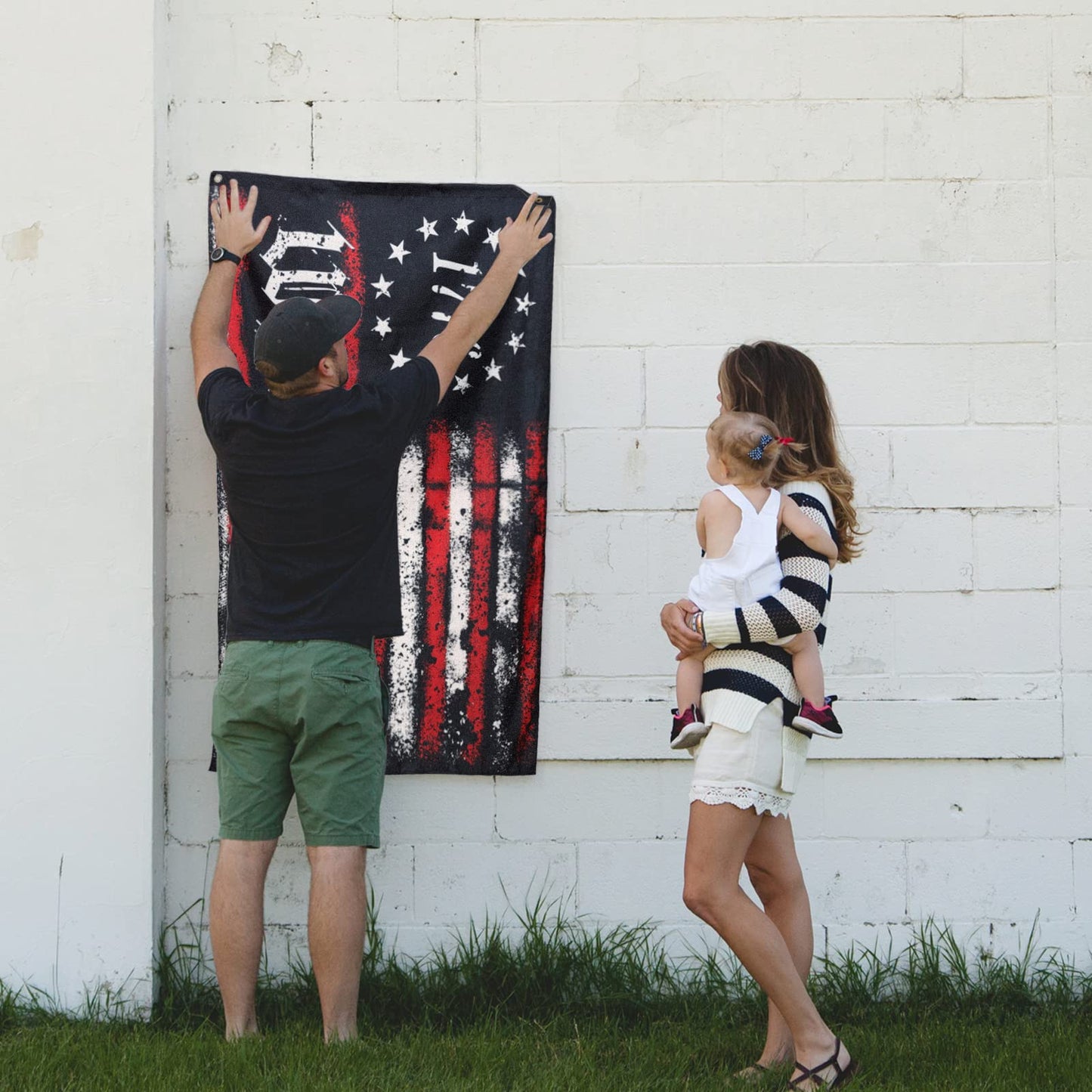 FULAISMGS We The People 1776 Flag 3x5 Outdoor Betsy Ross 13 Star American Constitution Flags Indoor Garden Decoration with 2 Grommets