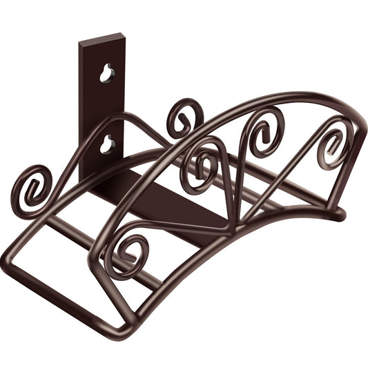 TomCare Garden Hose Holder Heavy Duty Water Hose Holder Holds 150 FT Hoses Solid Metal Hoses Hanger Wall Mount Decorative Durable Garden Hoses Storage Hose Reel Hose Organizer for Outside Yard, Bronze