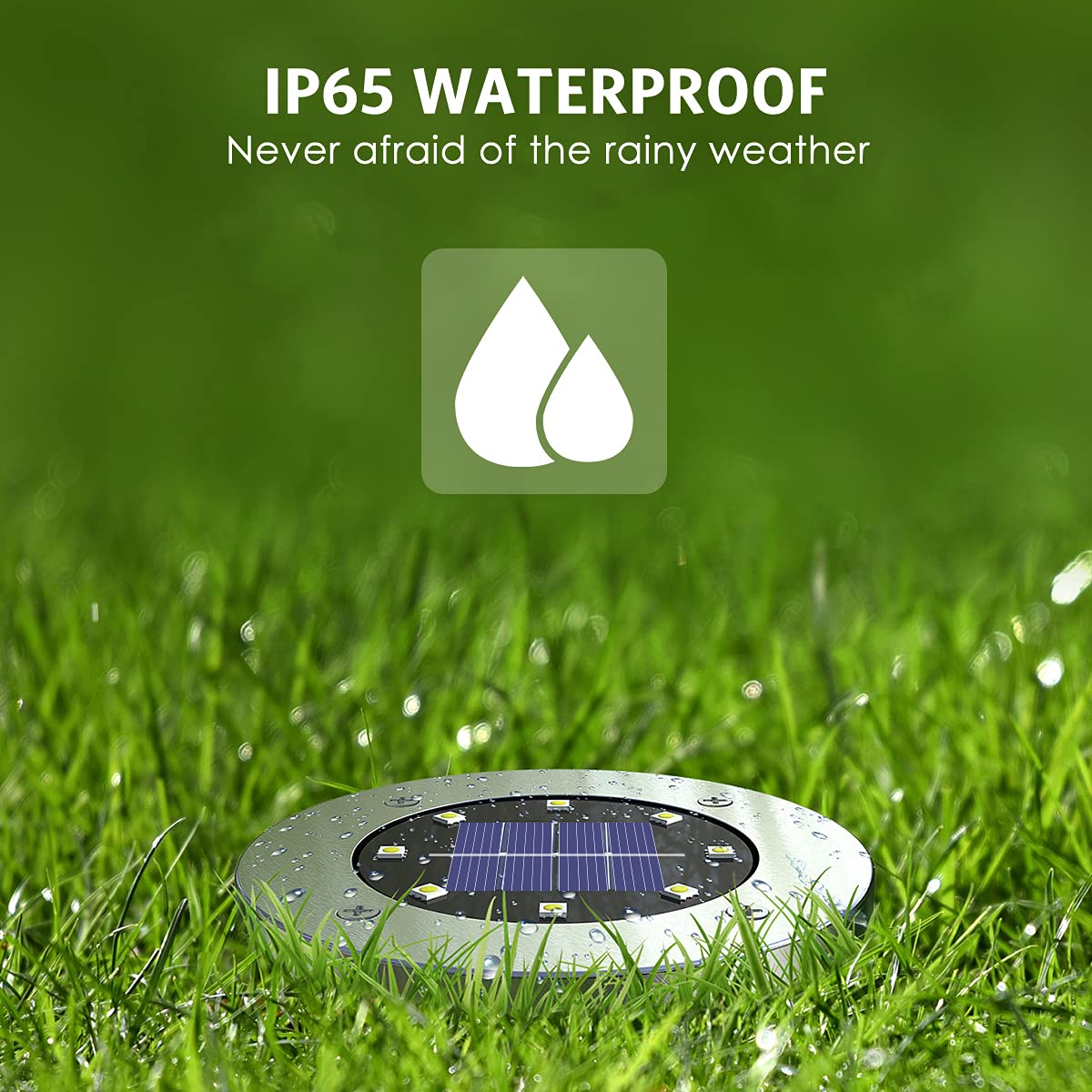 OULONGER Solar Ground Lights 16 Packs, Garden Solar Outdoor Waterproof Pathway Bright In-Ground Landscape Lights for Patio, Lawn, Yard, Driveway, Step and Walkway White Light