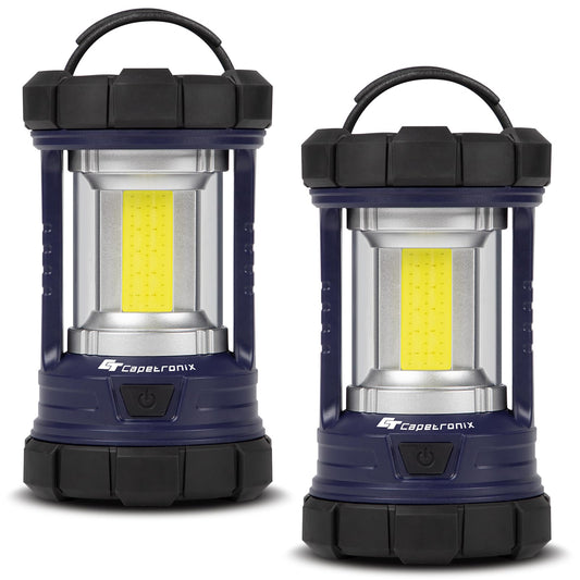 Camping Lantern, 3200LM LED Lanterns for Power Outages, 4600mAh Phone Charger & Rechargeable Lantern, 5 Light Modes Camping Lights & Lanterns for Hurricane/Emergency, Camping Accessories-2 Pcs