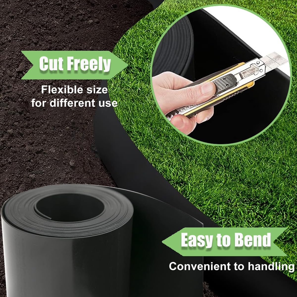 Tree Root Barrier Bamboo Barrier, Tree Root Protector Bamboo Shield Plant Grass Weed Substrate Controller, Heavy Duty Control System for Sidewalks Roads Driveways, Landscape Edging Block 19.7FT*21.6IN