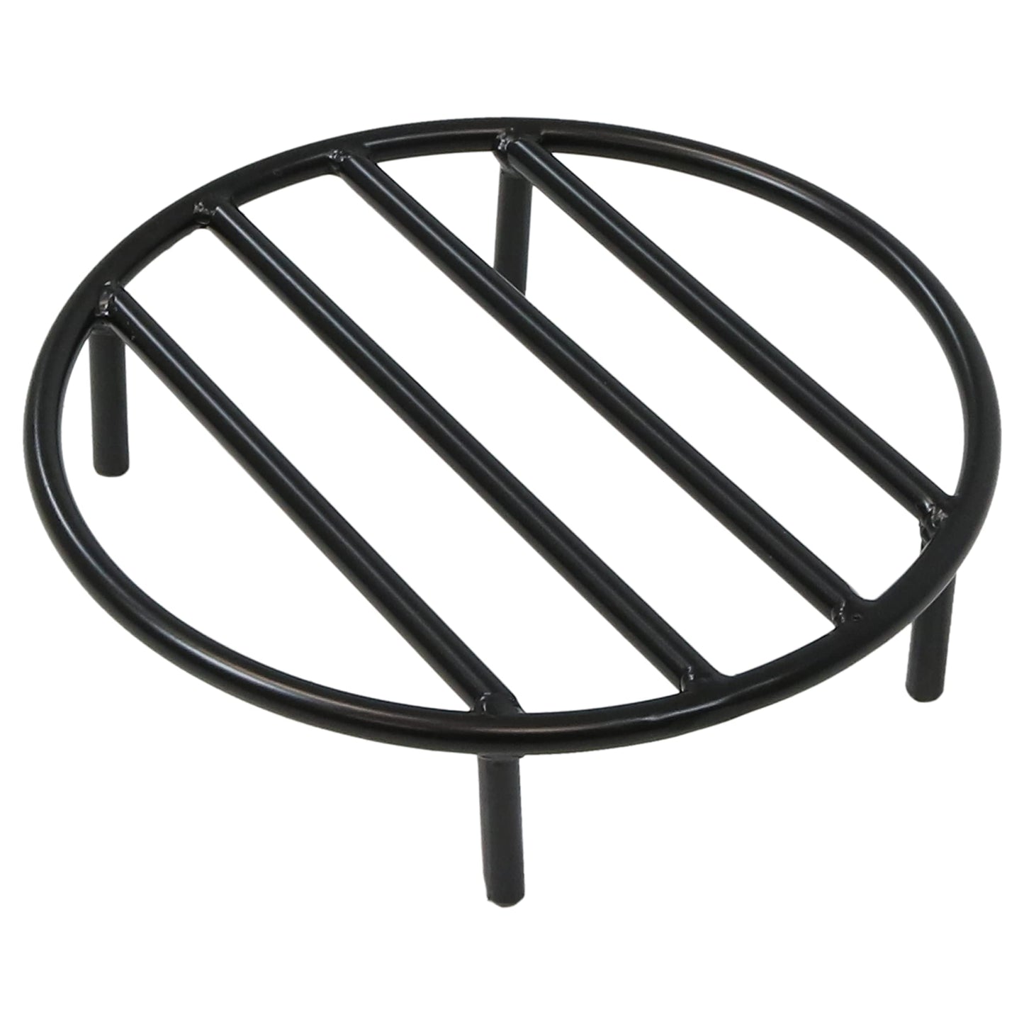 Sunnydaze Round Fire Pit Grate - Elevated Wood Grate for Fire Pit - Heavy-Duty Steel Log Grate for Outside - 12-Inch